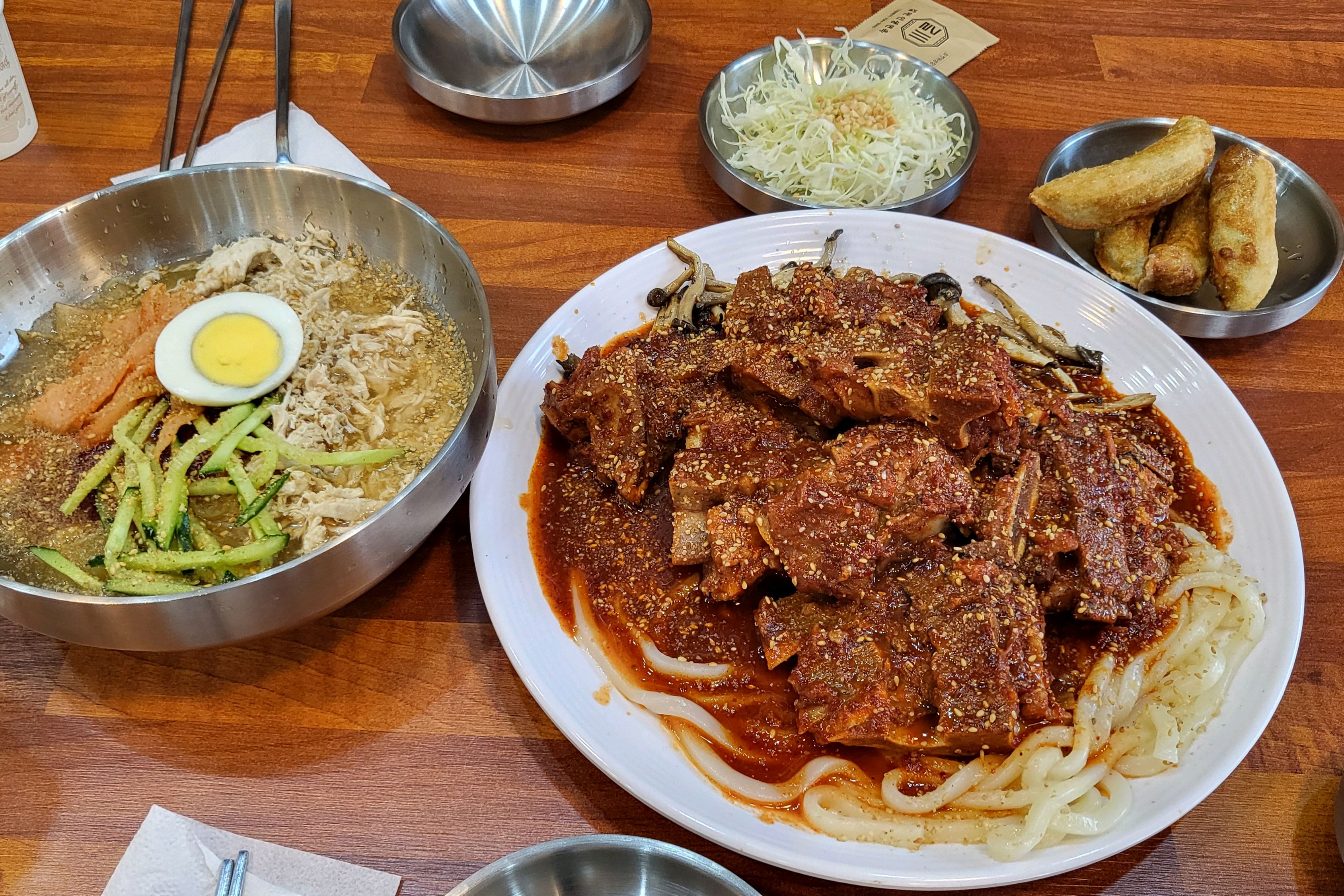 뼈구이 정말맛있어요! 이야~ 담에 또 올거에요! - 대구 맛집 길천 인생면옥 범어본점
