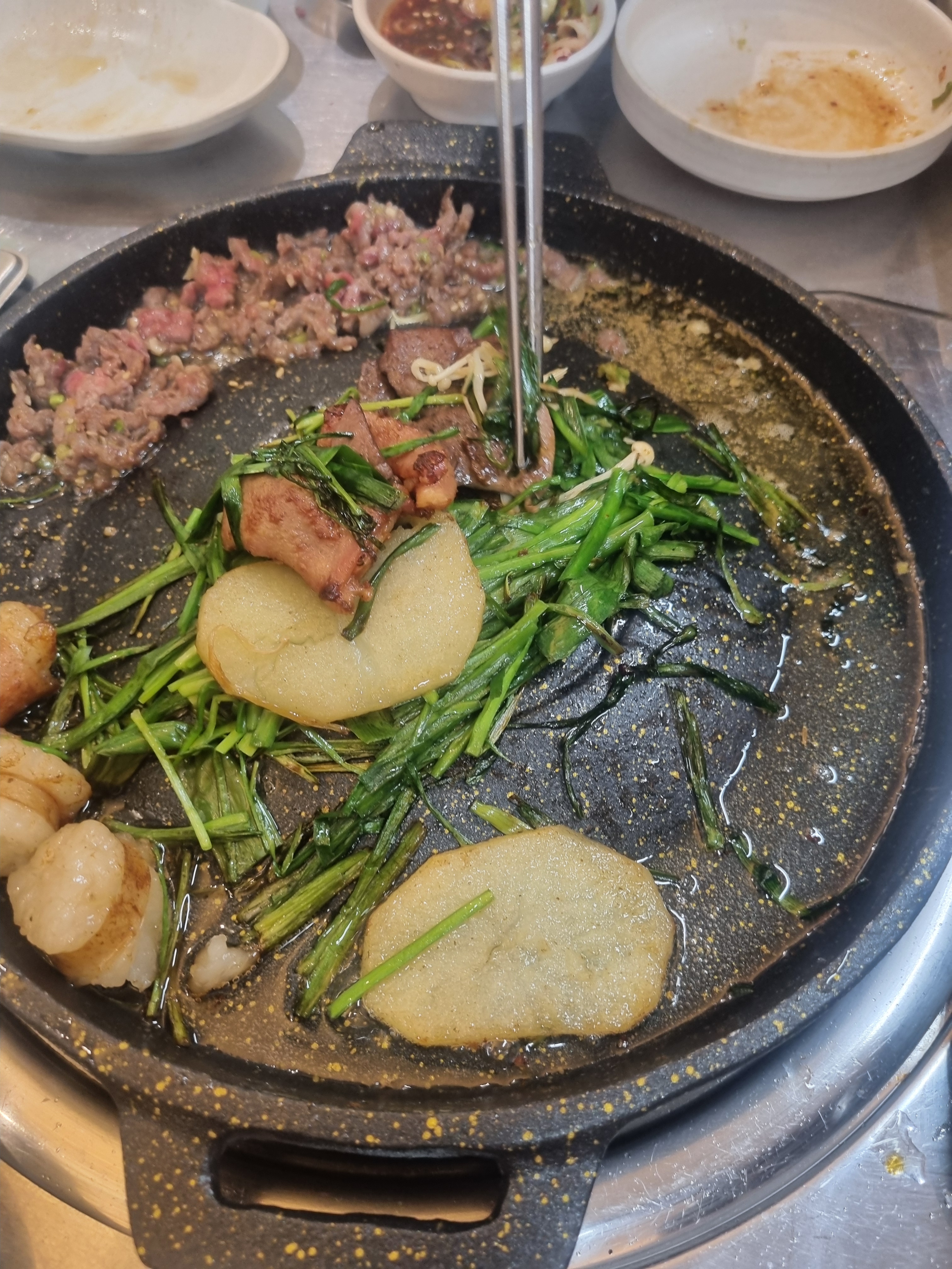 정신없이 먹다보니 처음걸 못찍었어요 - 대전 맛집 벽돌곱창 시청본점