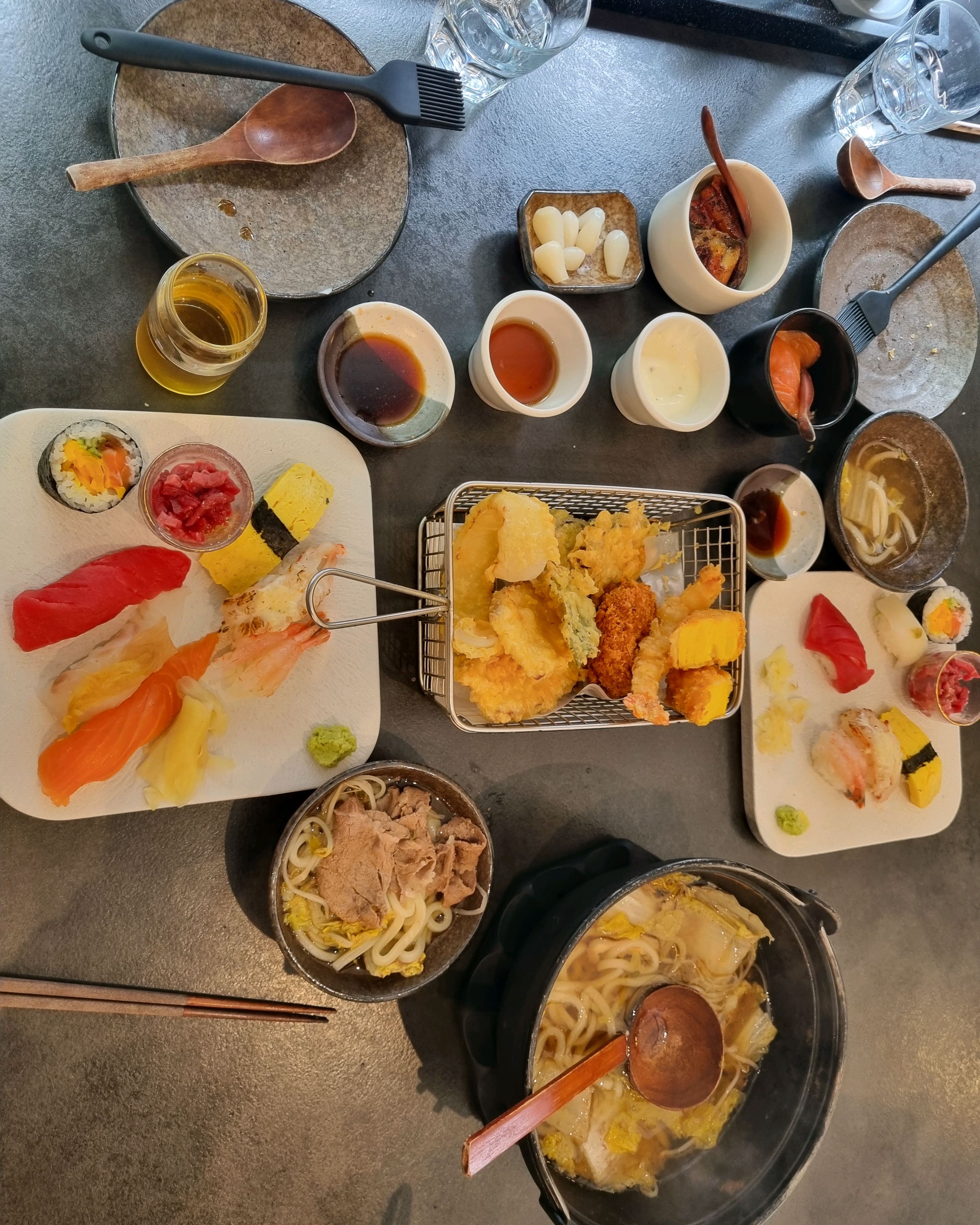 스키야키와 회세트 그리고 튀김바구니 한잔생맥 먹고왔는데 - 성수 맛집 스시도쿠 더성수