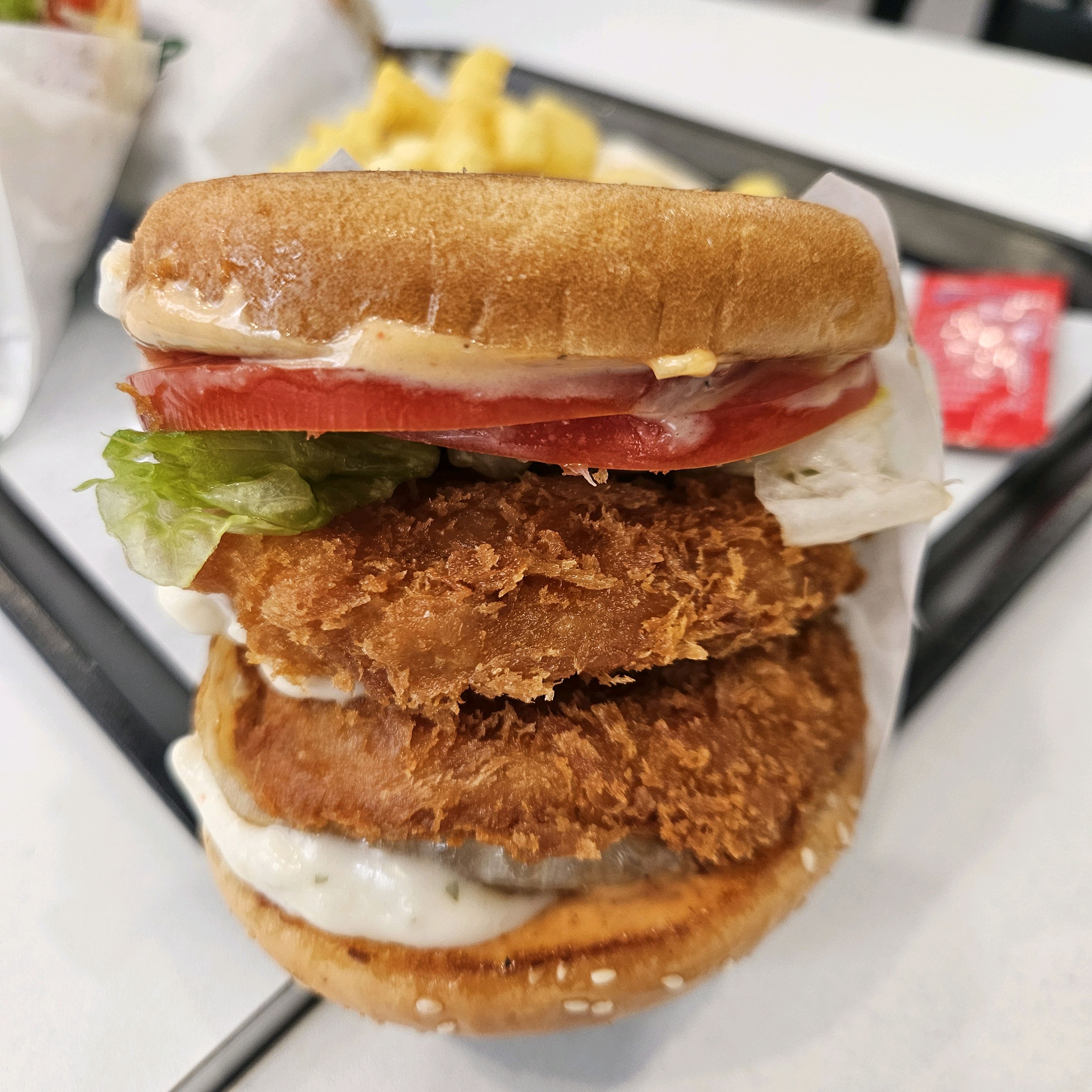 Shrimp burger