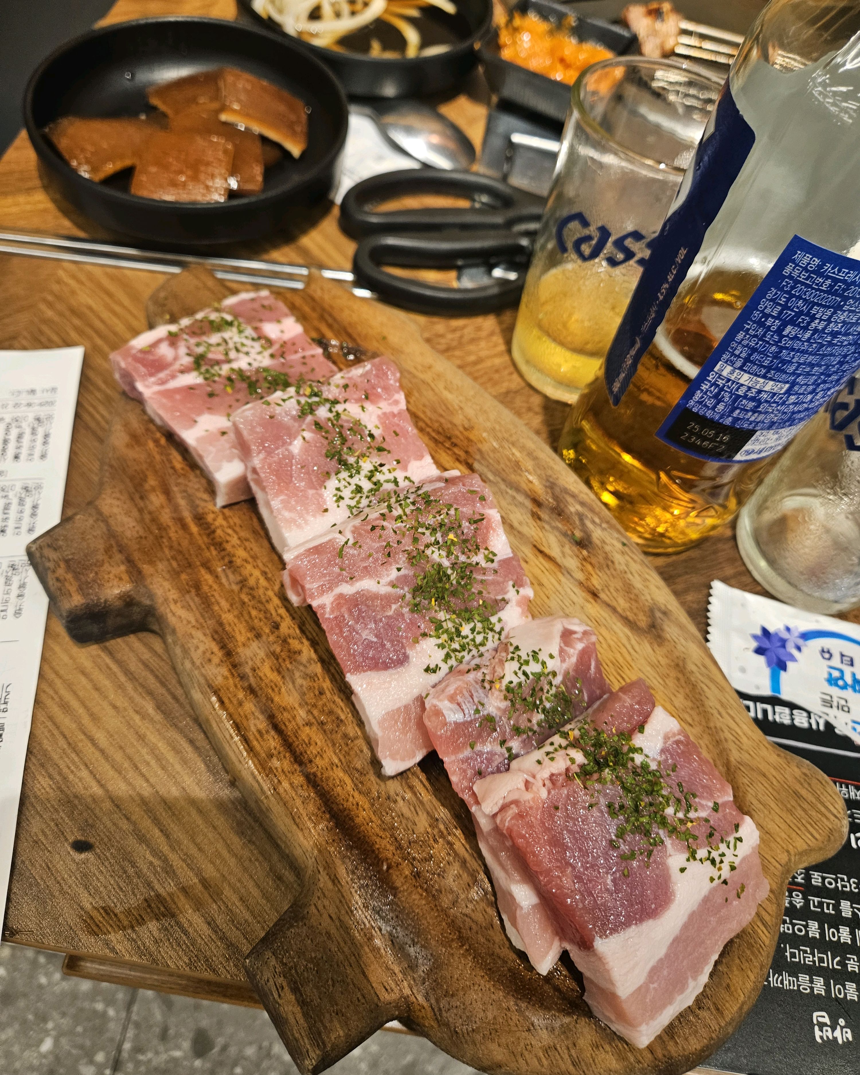 고기는 말할것도 없고 셀프바에 스끼다시가 많네요 - 부산정관 도담갈비선생 부산정관점