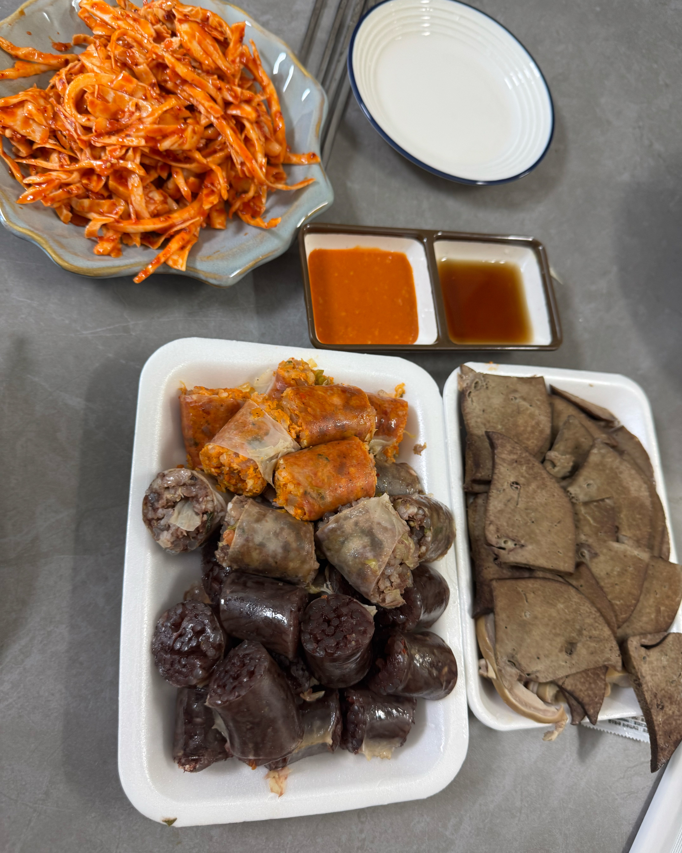 포장만 되는 곳 - 부산정관 전남친순대 정관점