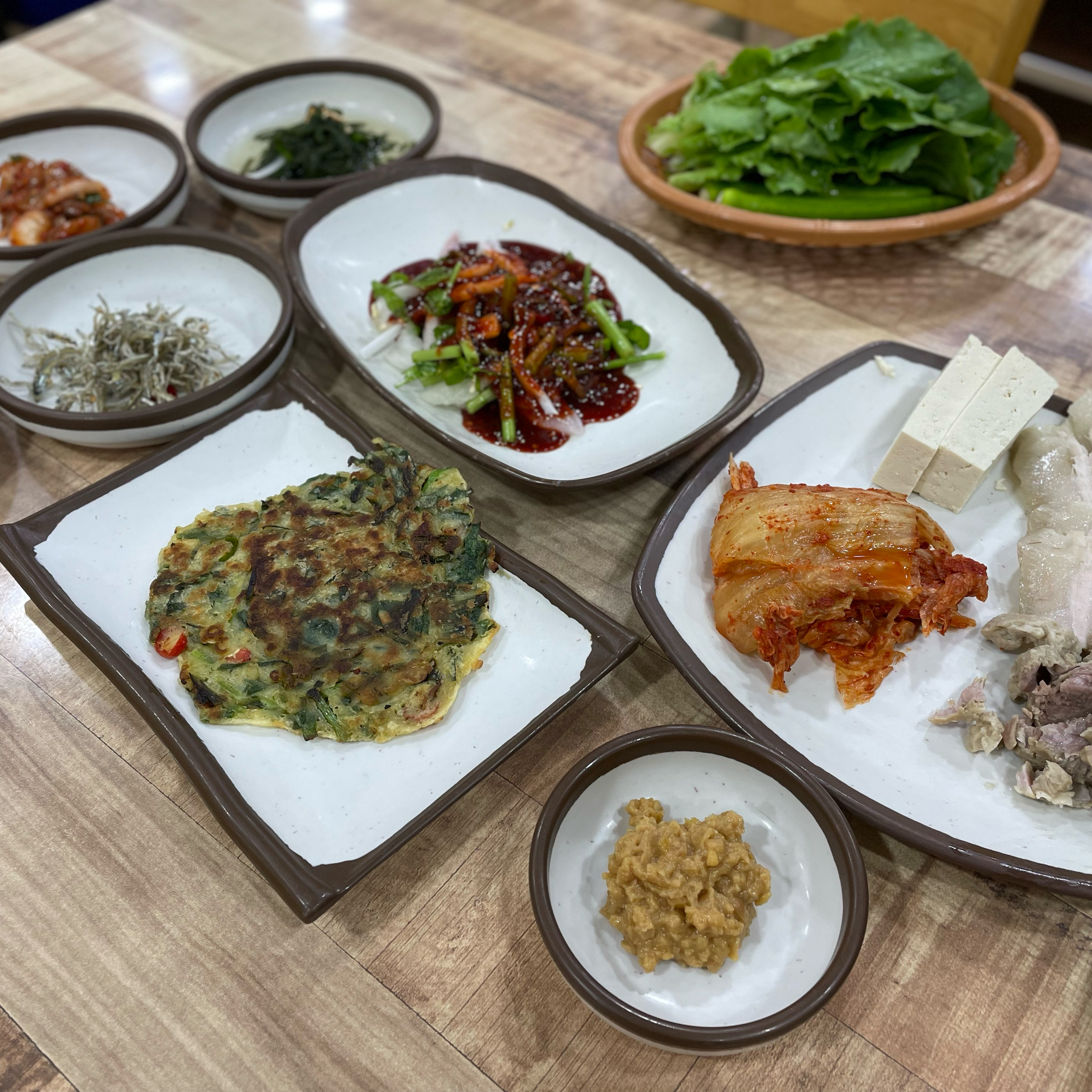 여러가지 반찬들