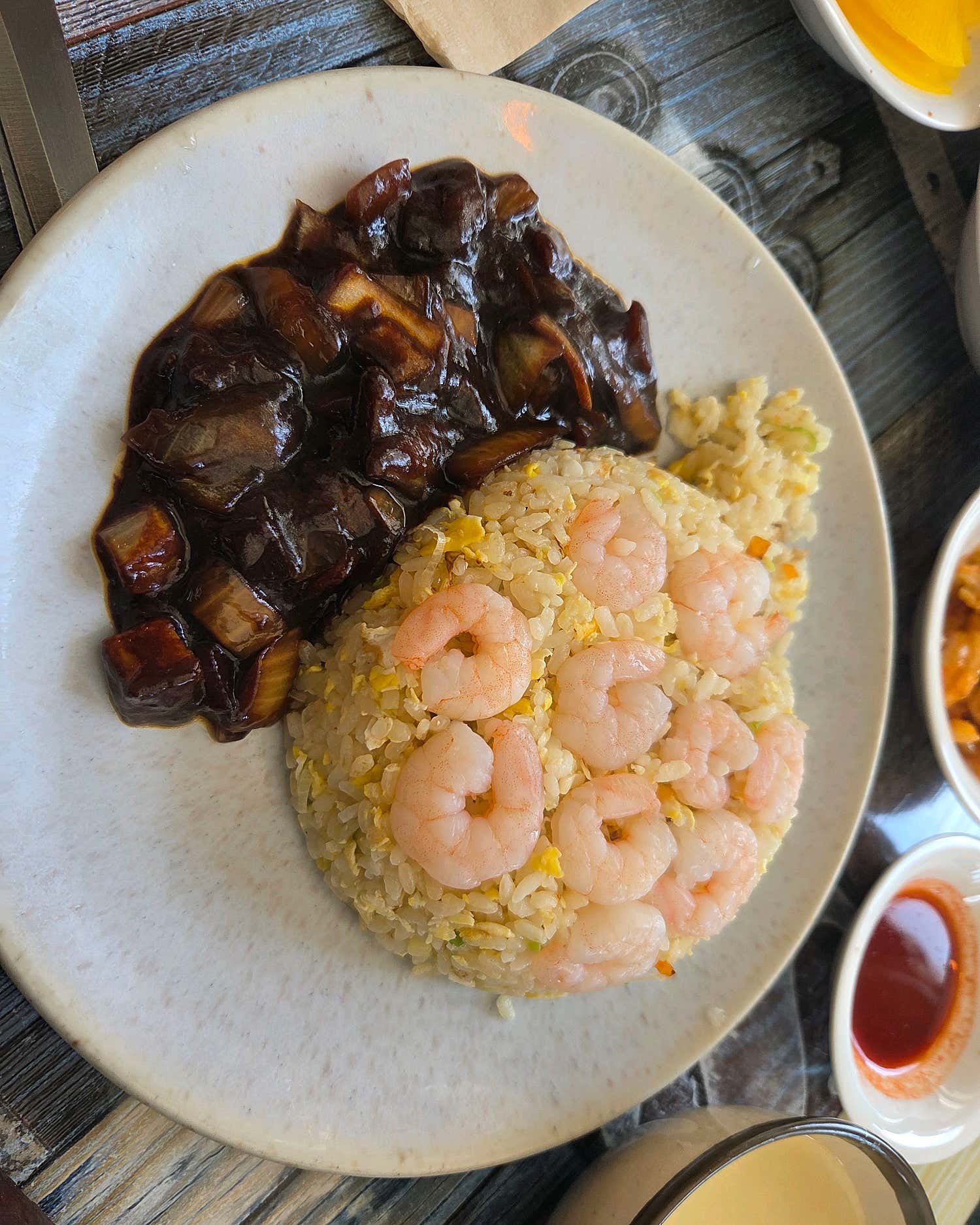 연화반점 기장 창가 자리와 오션뷰