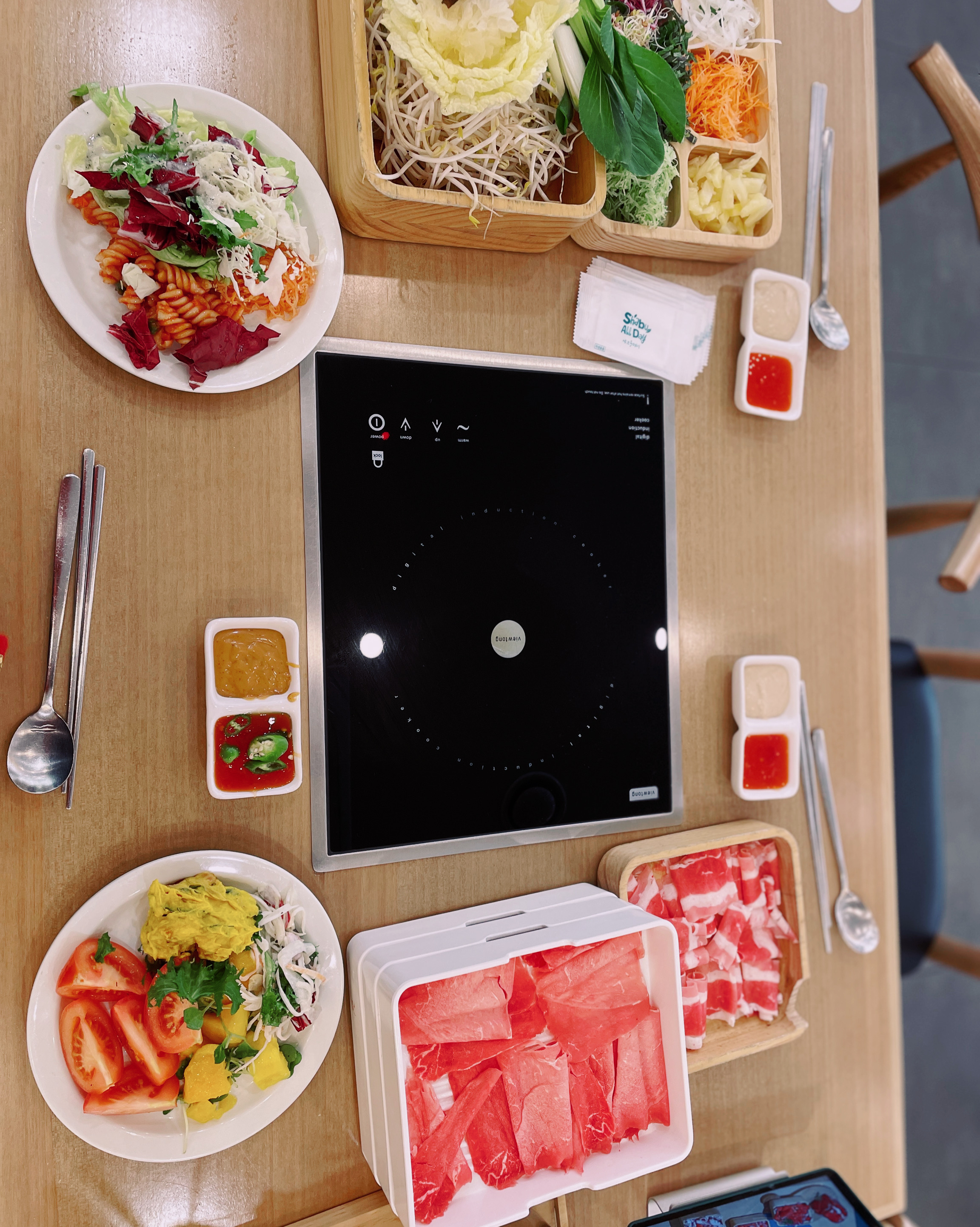 넘깨끗하고 신선한재료 - 천안 불당동 맛집 샤브올데이 천안불당점