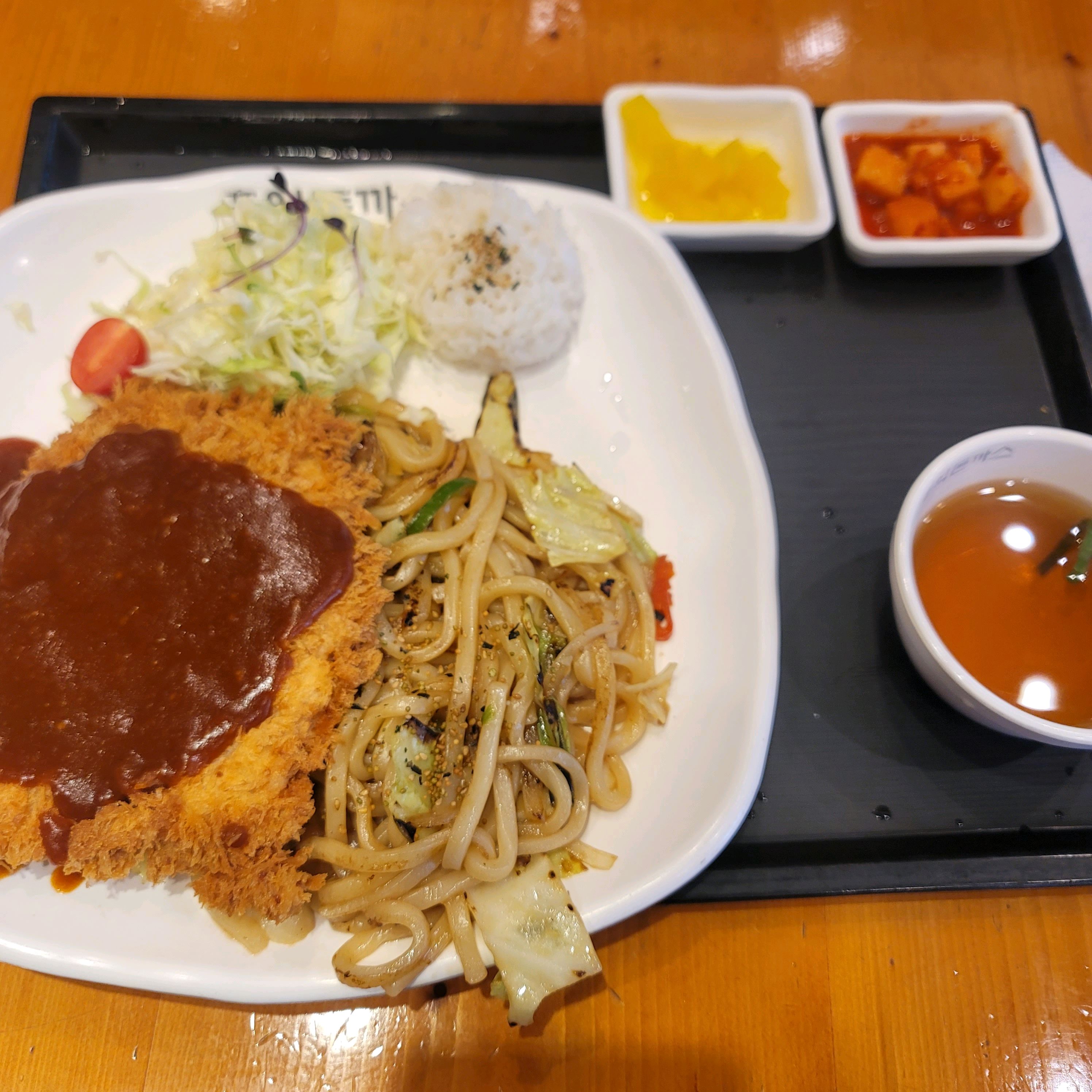 항상 세트A가 저는 제일 맛나요^^ - 병점 맛집 홍익돈까스 병점점