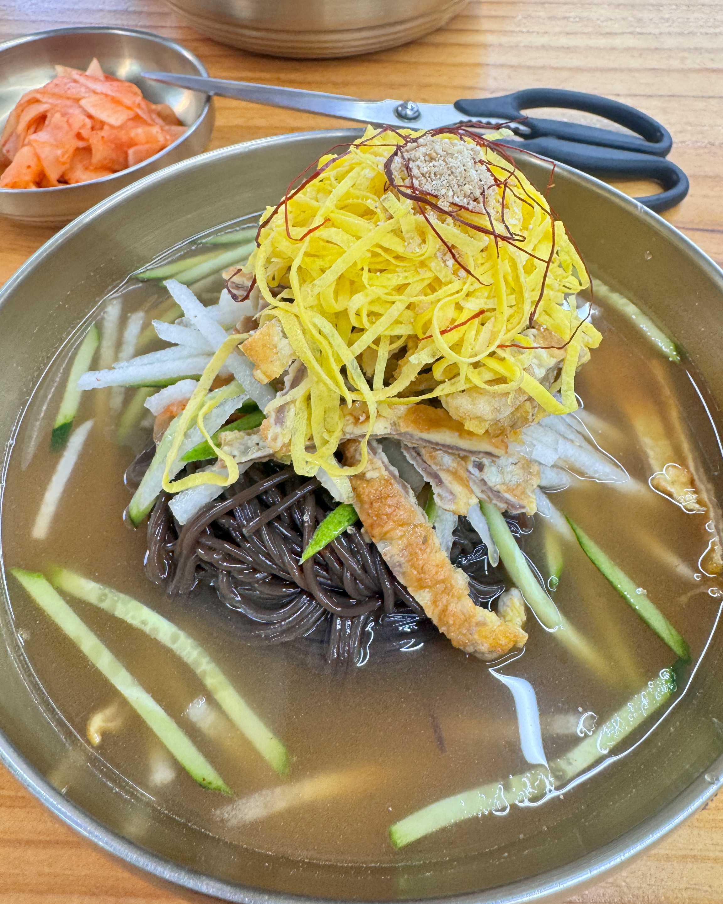 해물육수 특이하며 맛있네요. - 대전 맛집 진주냉면 이설옥 본점