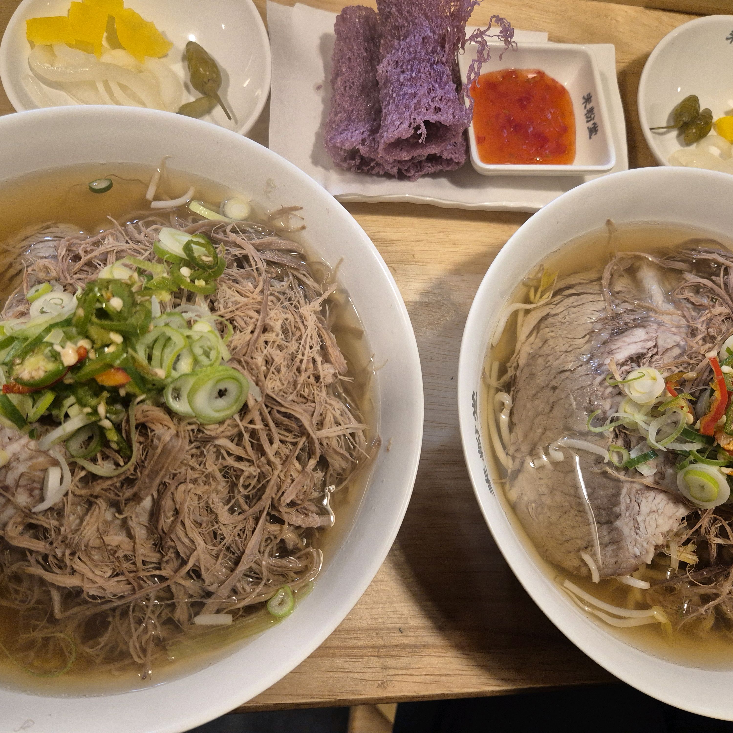 딸과함께 차돌 양지 쌀국수 먹었어요 - 창원 가로수길 맛집 미분당 창원가로수길점