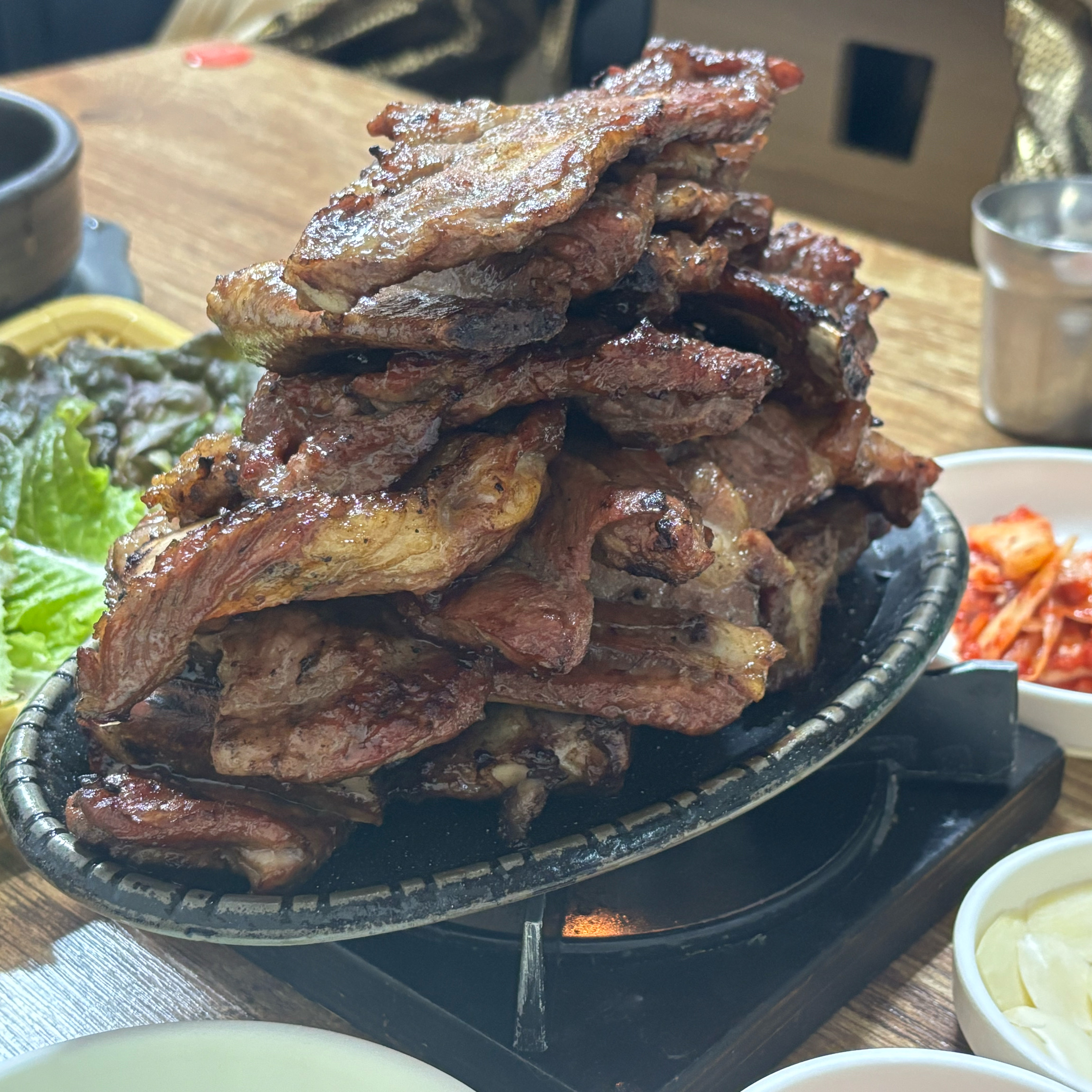 양념이 세지 않은 돼지갈비 🍖🍖 맛잇습니댜 - 대전 맛집 담양애떡갈비