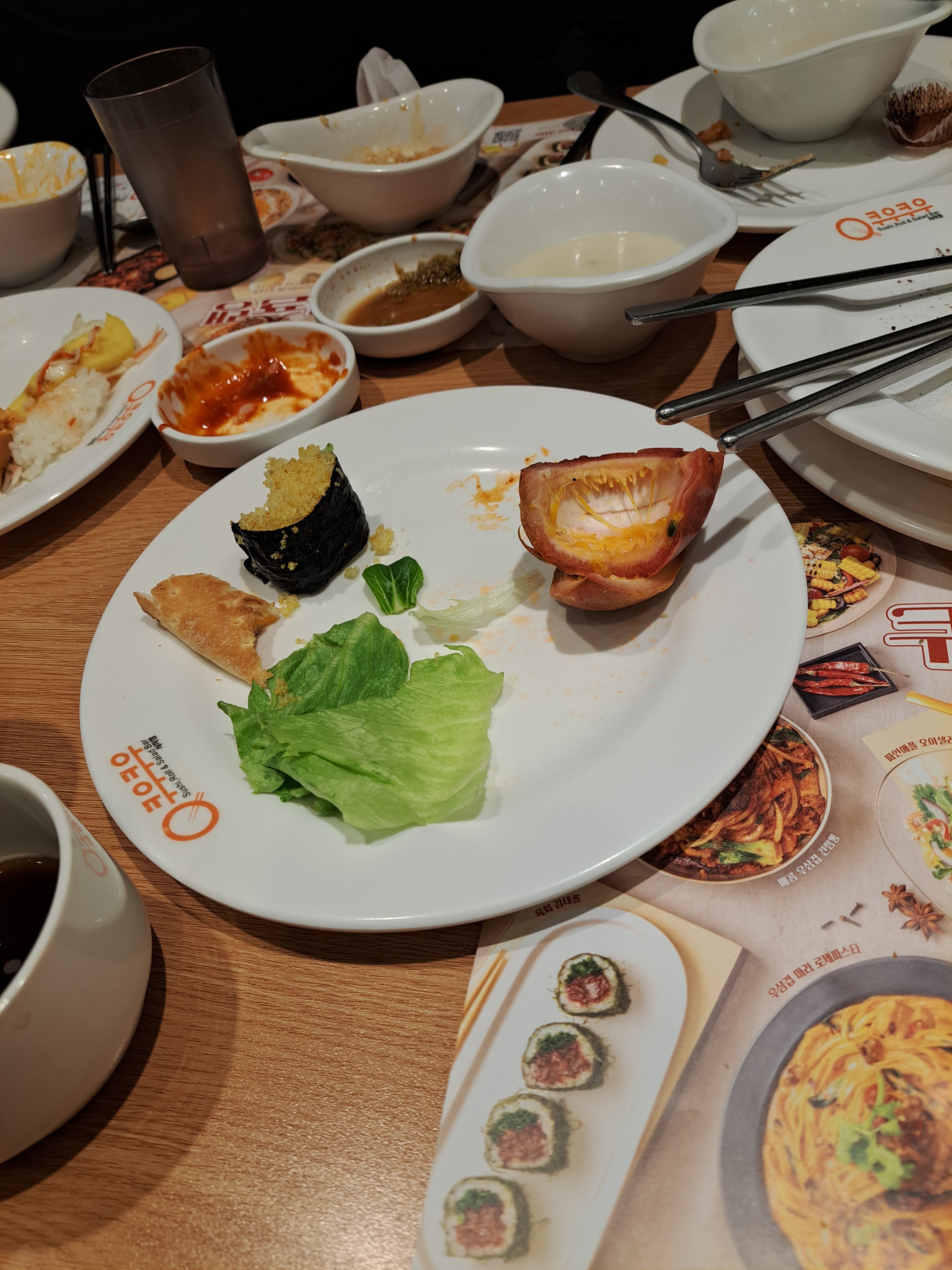 먹기전에 사진 못찍어서 아쉽네요 - 시지 맛집 쿠우쿠우 대구시지점