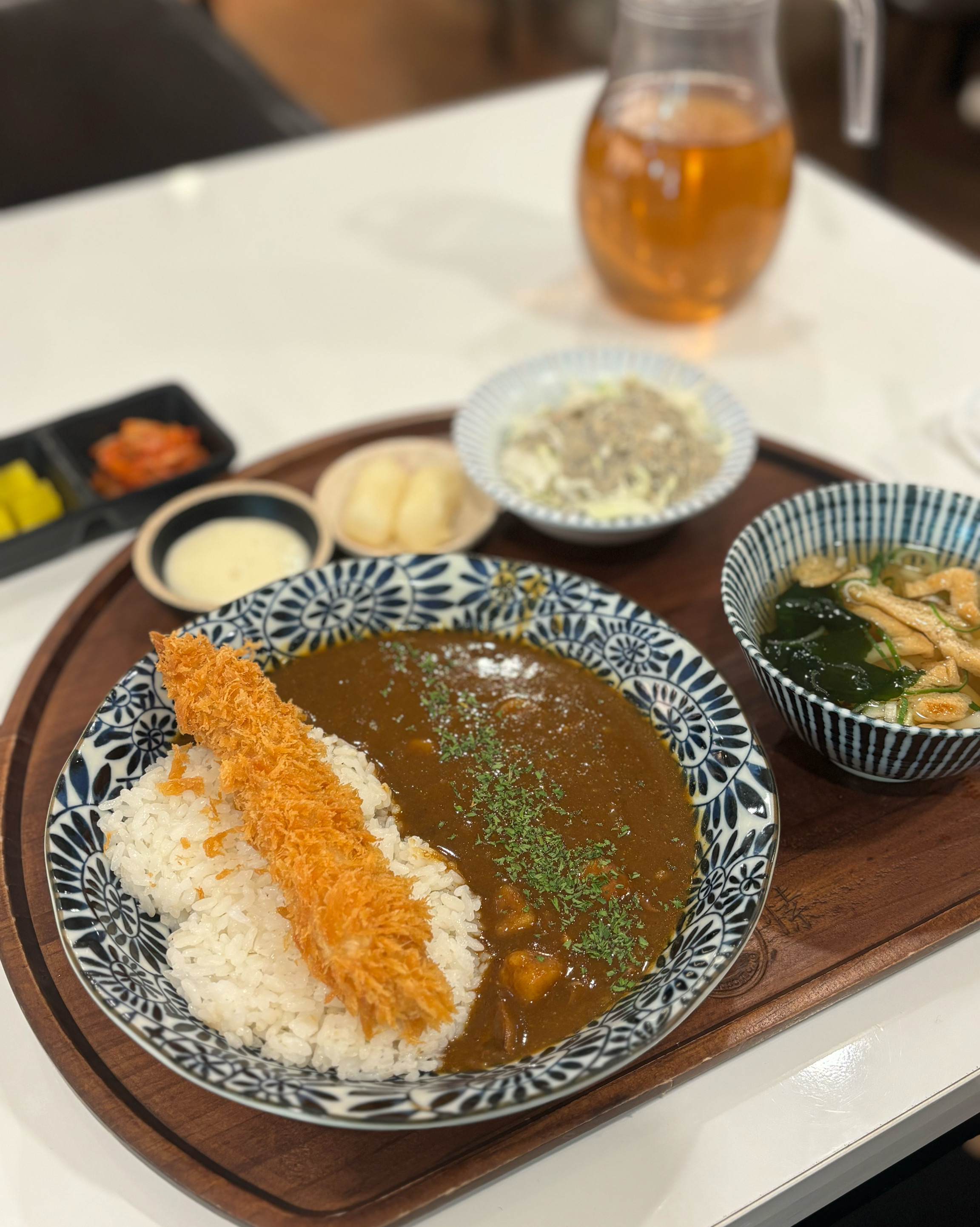 🧾머쉬룸포크카레+에비텐+미니우동 세트 : 12,900원 - 중앙대 맛집 백소정 중앙대점