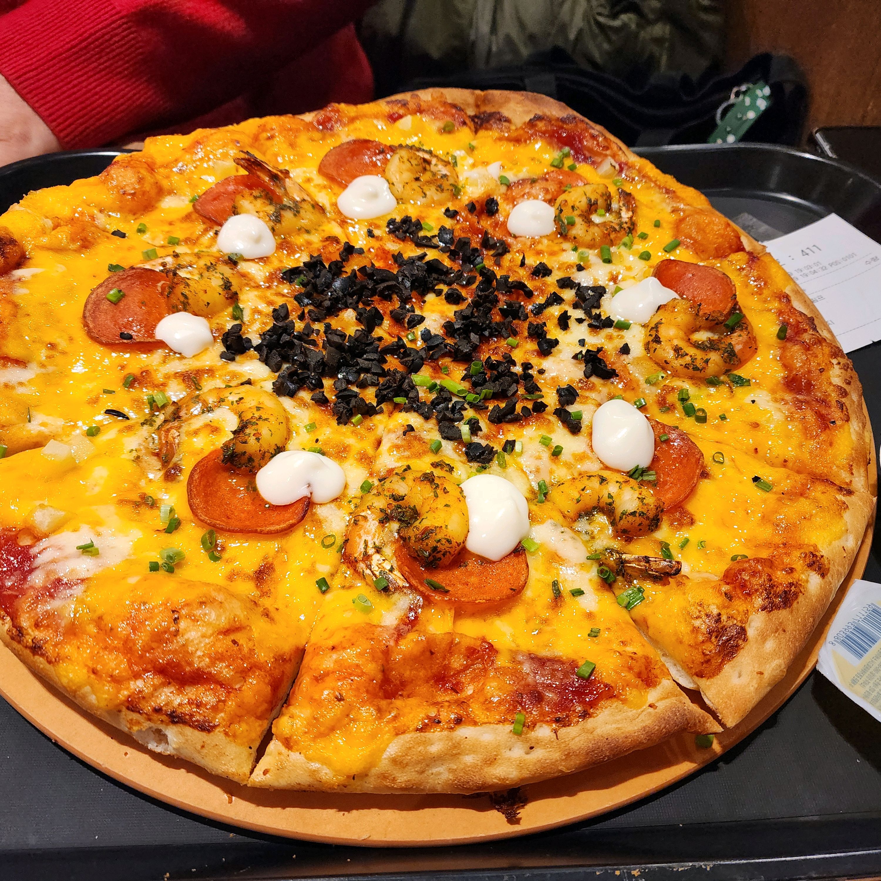 고잔 NC백화점 지하에 있는데 생각보다 장소가 협소!! 맛이나 가격면에서 괜츈! 도우가 두