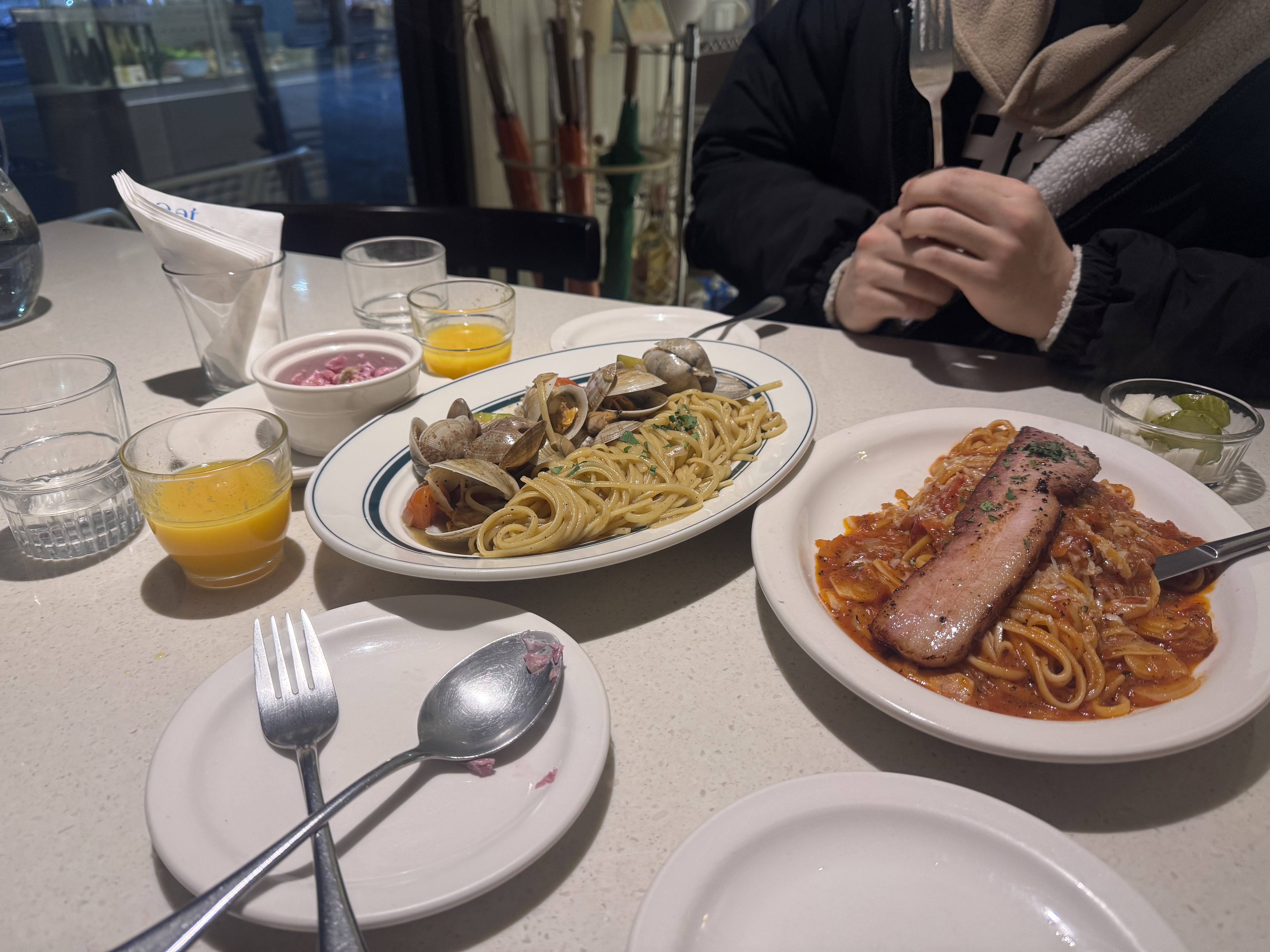 오랜만에 먹는 파스타라서 잔뜩 기대하고 갔습니다!! - 미금역 맛집 포크너 분당점