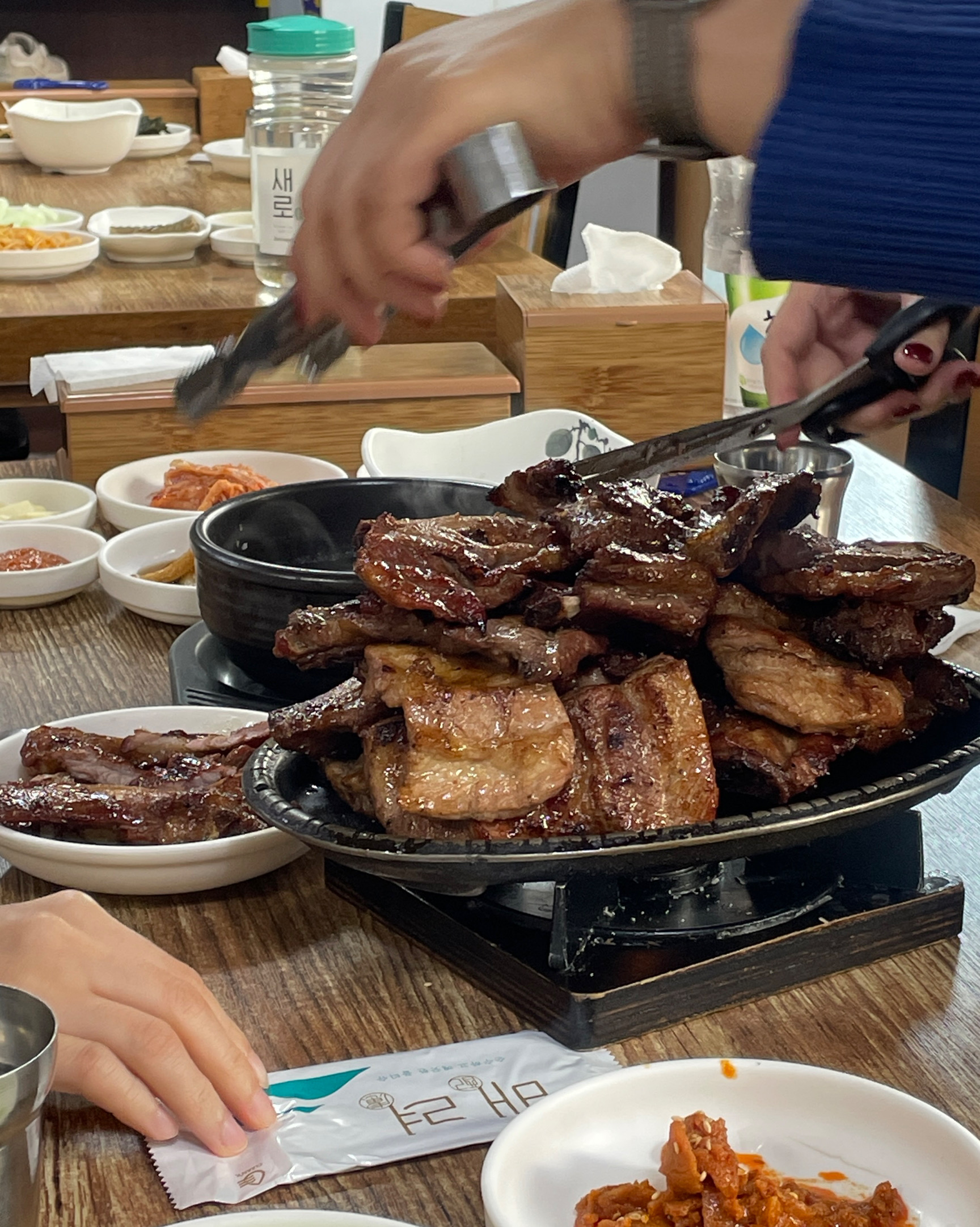 가성비 베리굿~ 9명가서 7인분 주문했어요~ 배불러요! - 대전 맛집 담양애떡갈비