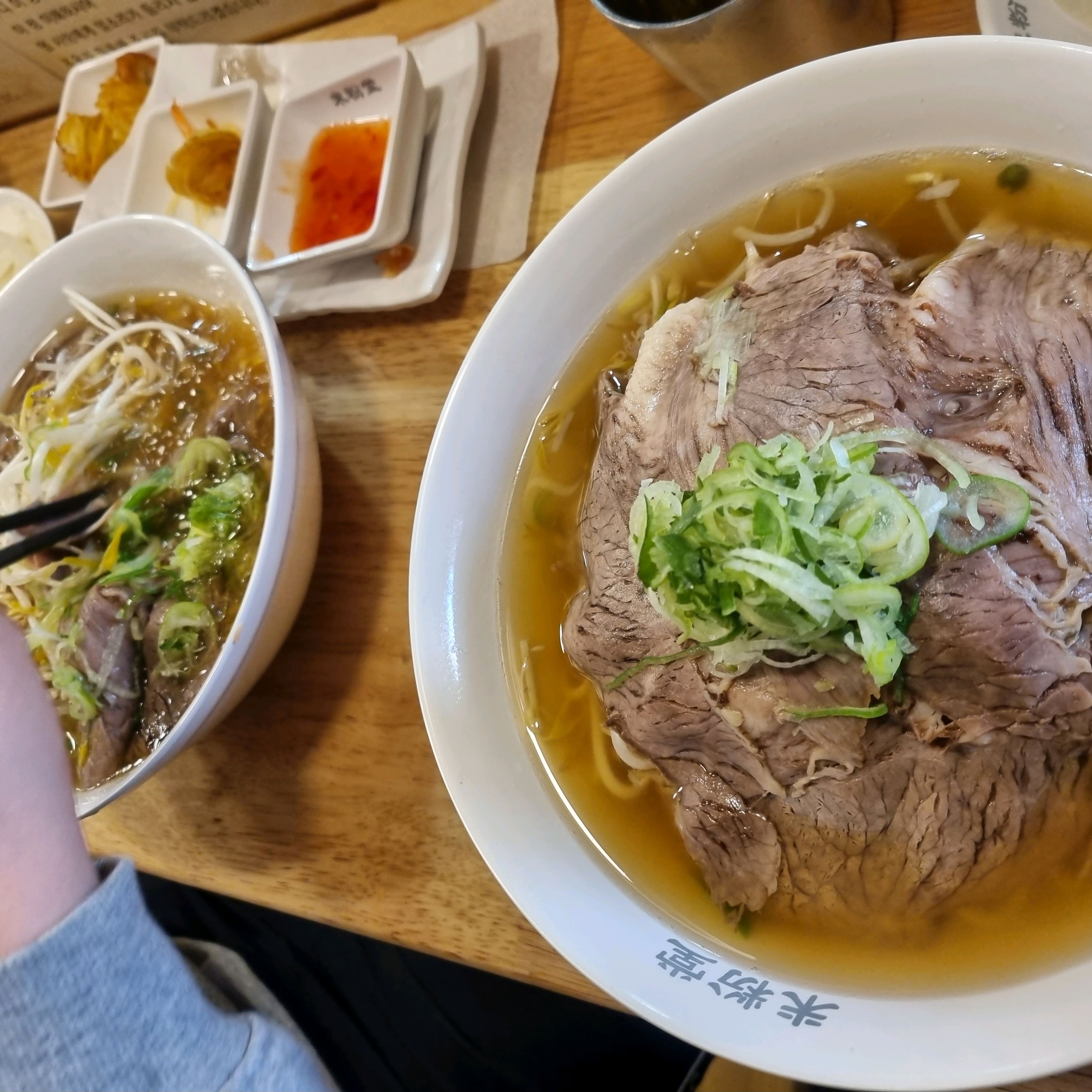 차돌이랑양지가많아서 푸짐하게잘먹었어요 감자말이새우도맛있어요^~ - 포항 효자동 맛집 미분당 포항점
