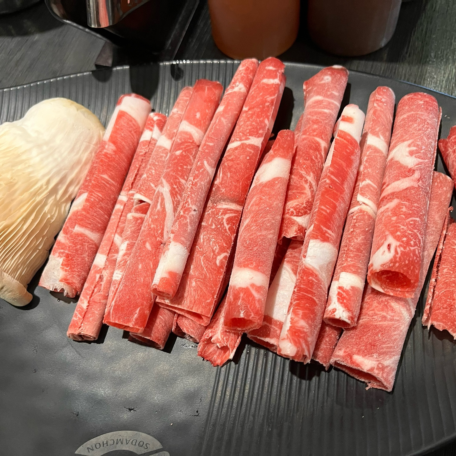 맛있는 점심한끼 먹으러왔어요. 야채와 버선가득 넣은 한우샤브!!잘먹고왔어요 - 전주 효자동 맛집 소담촌 전주효자점