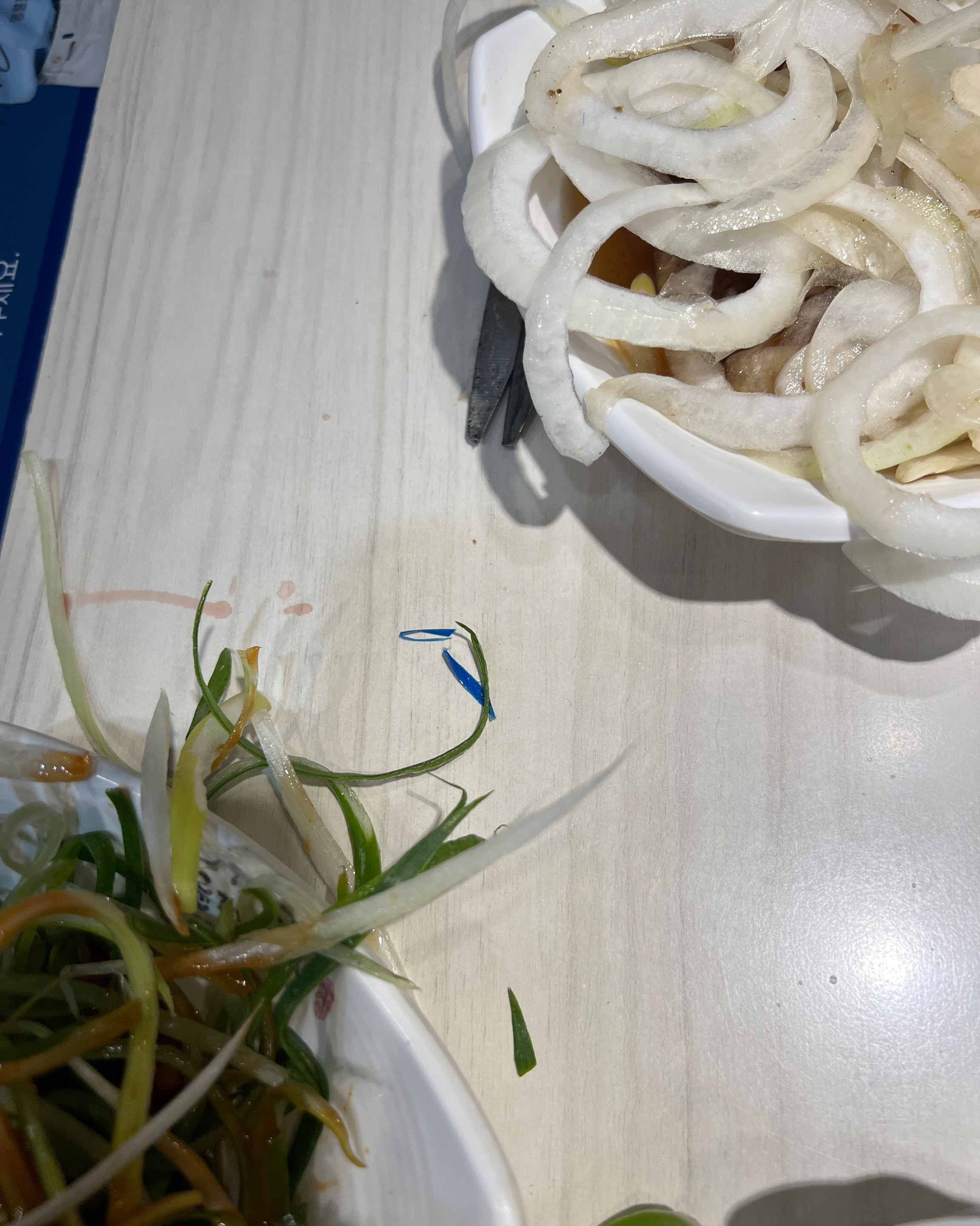 양파에 플라스틱 조각이 군데군데 얼마나 많던지.. - 일산역 맛집 명륜진사갈비 일산 일산역점