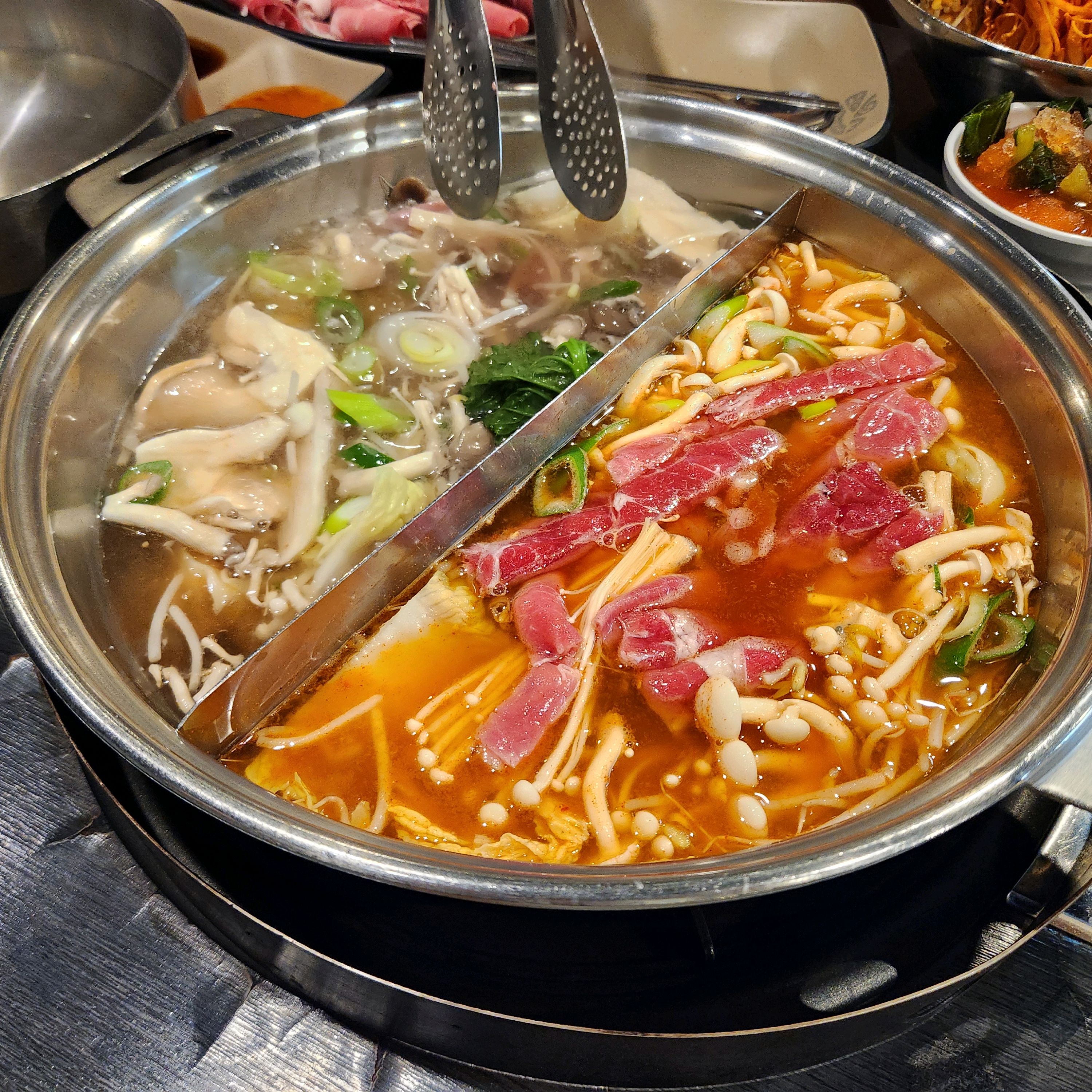 버섯 샤브 월남쌈 먹었어요! - 하남시청 맛집 소담촌 하남신장점