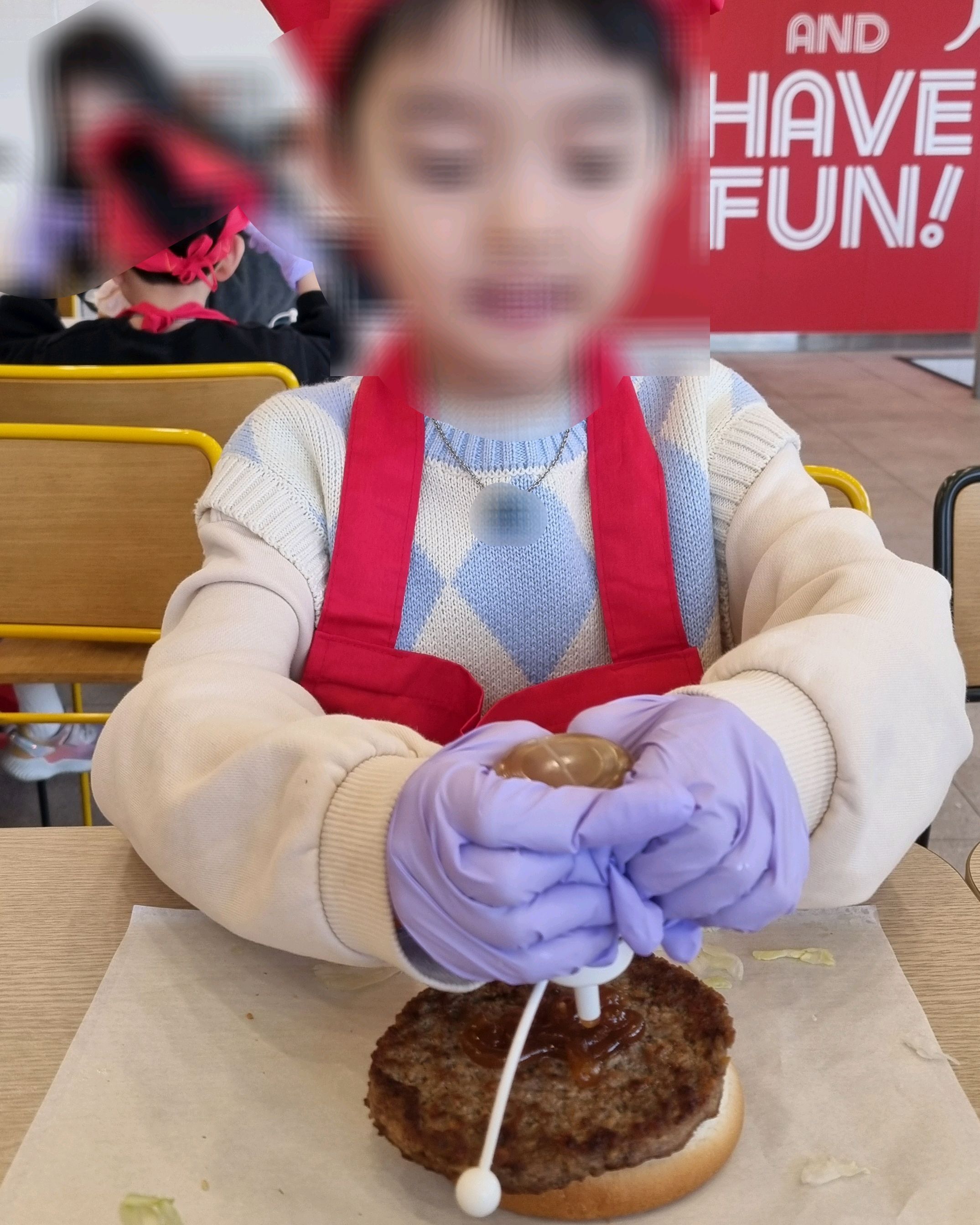 햄버거 만들기 체험하러 다녀왔어요~ - 권선동 맛집 롯데리아 수원터미널점