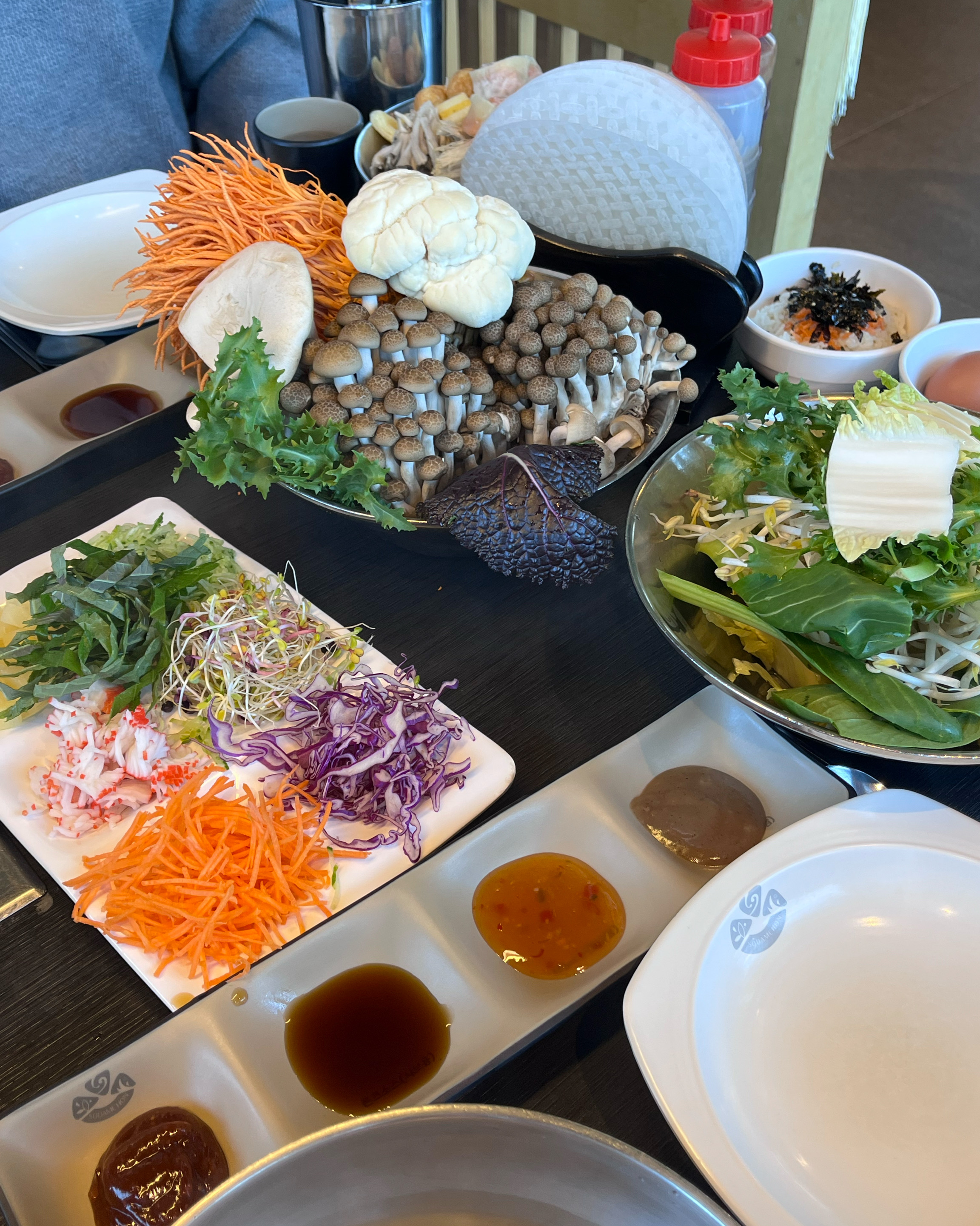 가족모임으로 방문해서 소고기버섯샤브 먹었어요 - 의정부역 맛집 소담촌 의정부점