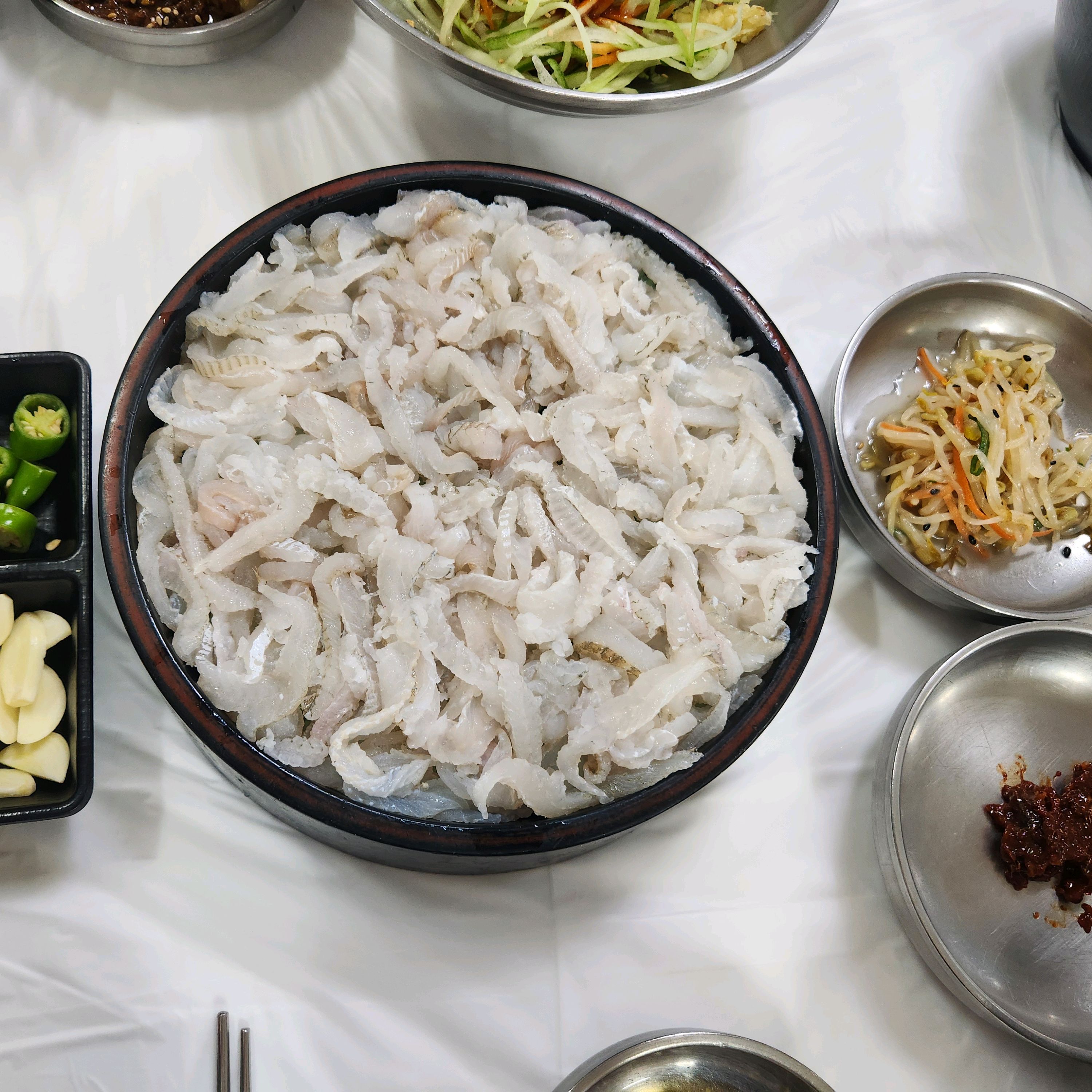 속초가면 꼭!!가는 송도횟집^^ - 아바이마을 맛집 송도물회