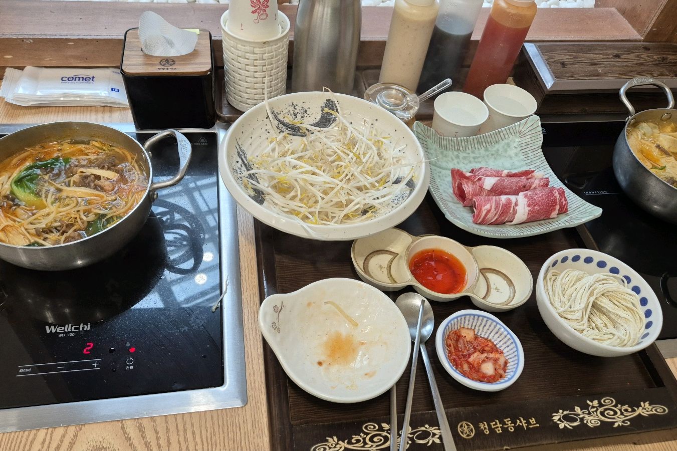 원래 리뷰같은거 작성잘안하는데 너무 기분이나빠올립니다 아내생일이라 방문하게되었는데 얼큰샤브