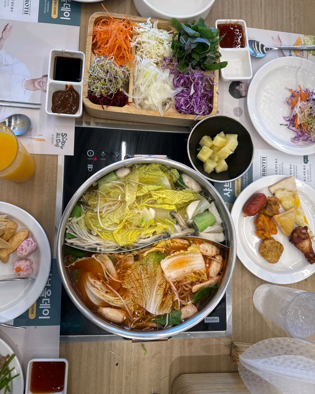 막둥이 군재대후 점심식사~^^ - 울산 북구 맛집 샤브올데이 울산북구 신선도원몰점