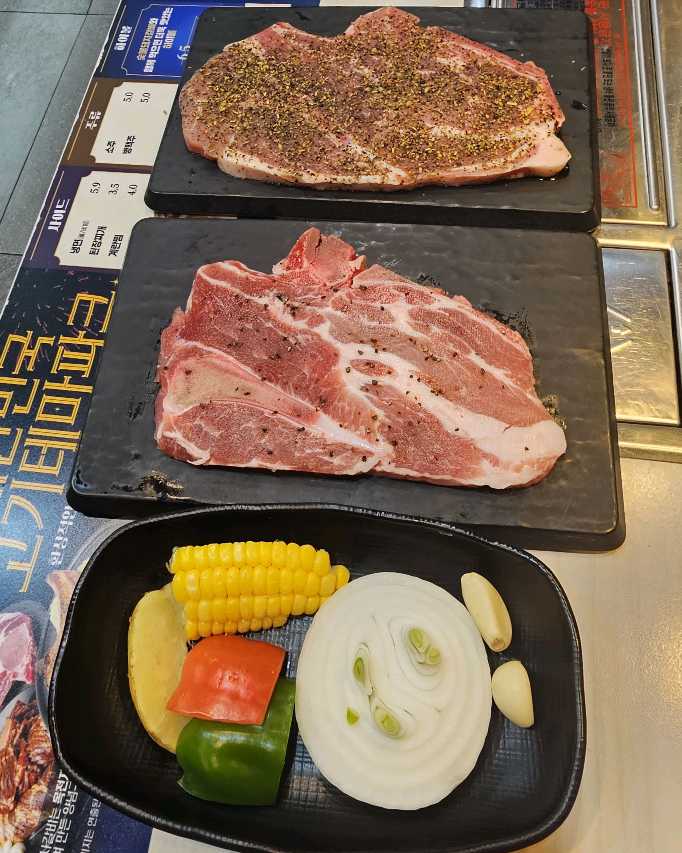 고기 잘굽는다고 고기굽는 학원다니냐고..ㅋㅋ - 신정네거리 맛집 명륜진사갈비 신정네거리점