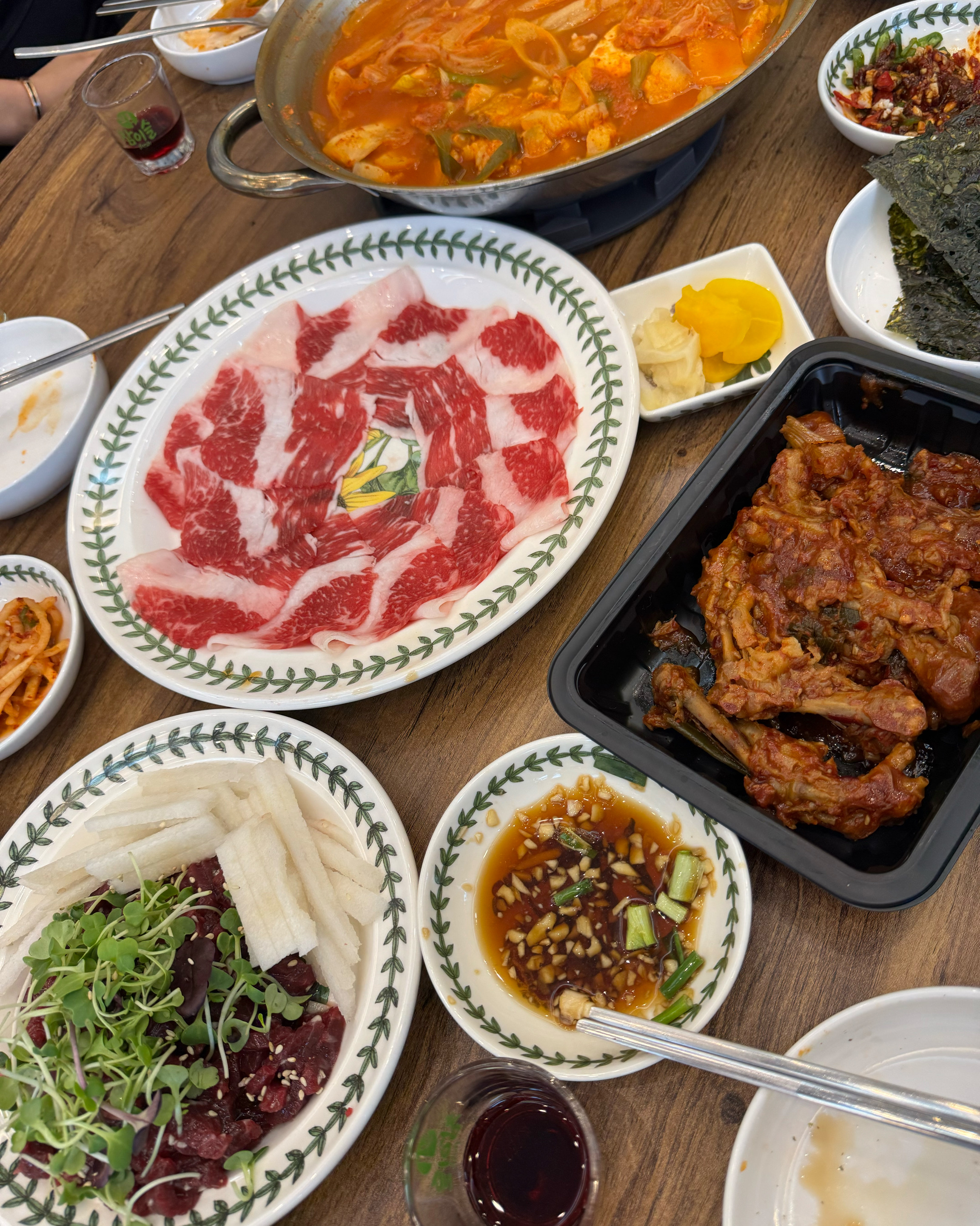 처음으로 먹어본 한우 차돌박이 - 불당동 맛집 대구뭉티기있나