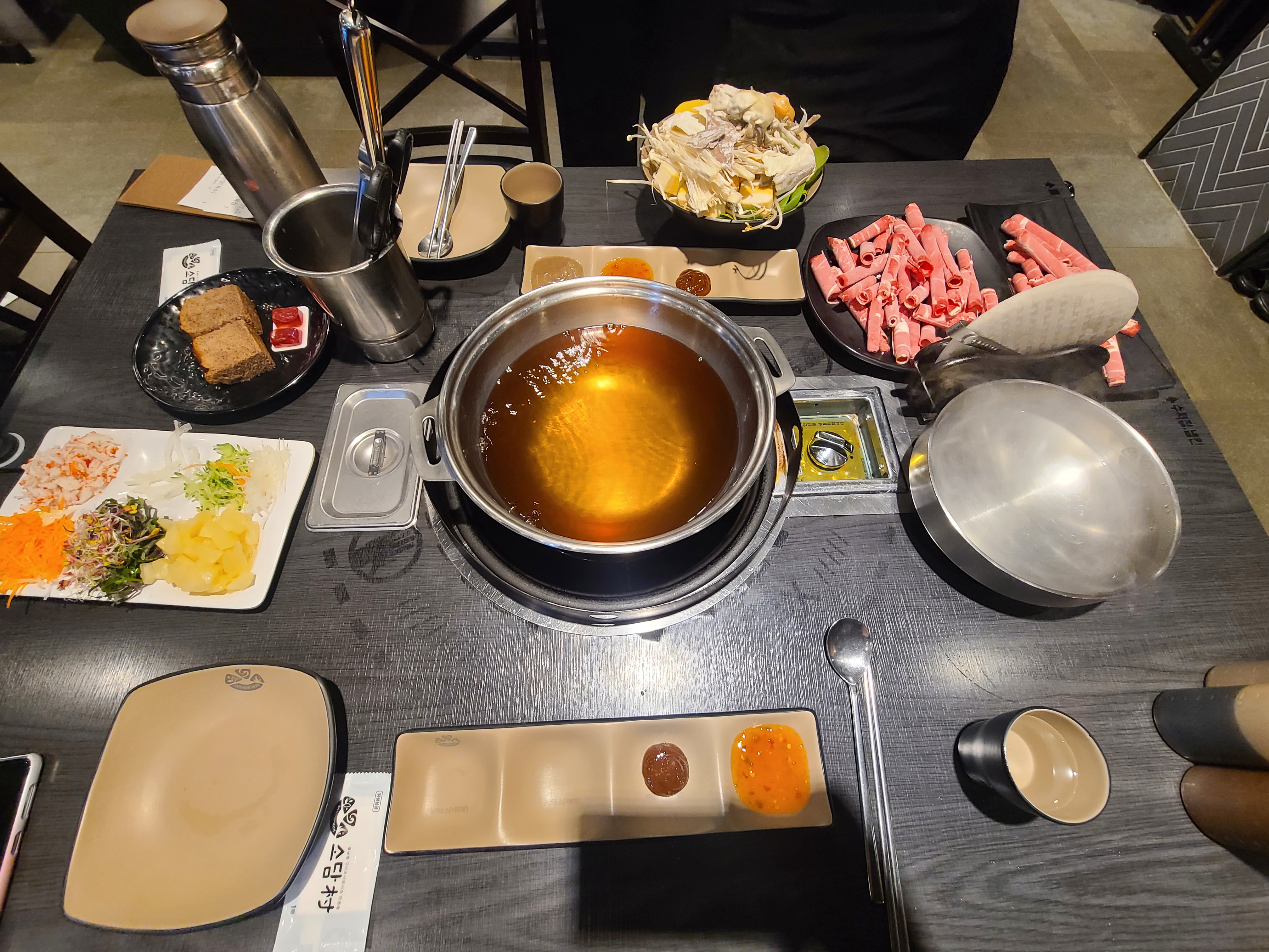 부천역 월남쌈, 샤브샤브는 무조건 소담촌입니다! 기본 월남쌈샤브에 알림받기로 고기추가 받았