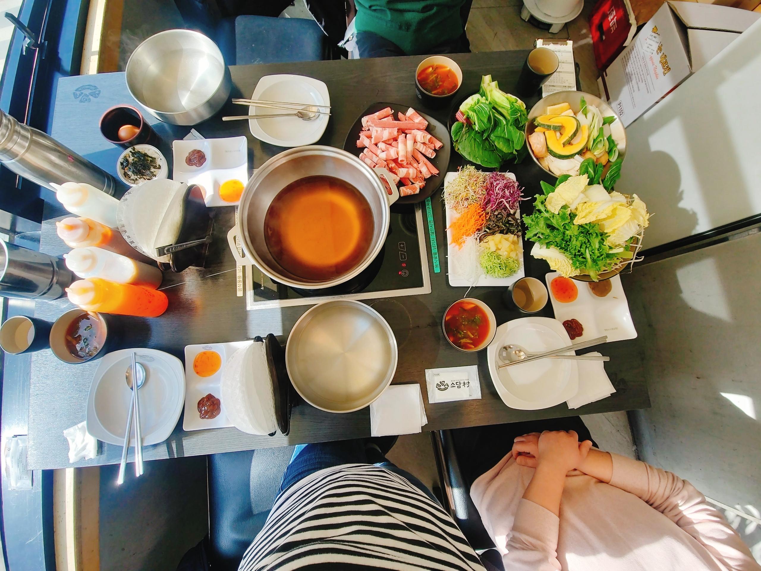 야채랑 재료들이 신선하고 물김치가 시원하고 맛있어요~ - 신월동 맛집 소담촌 신월점
