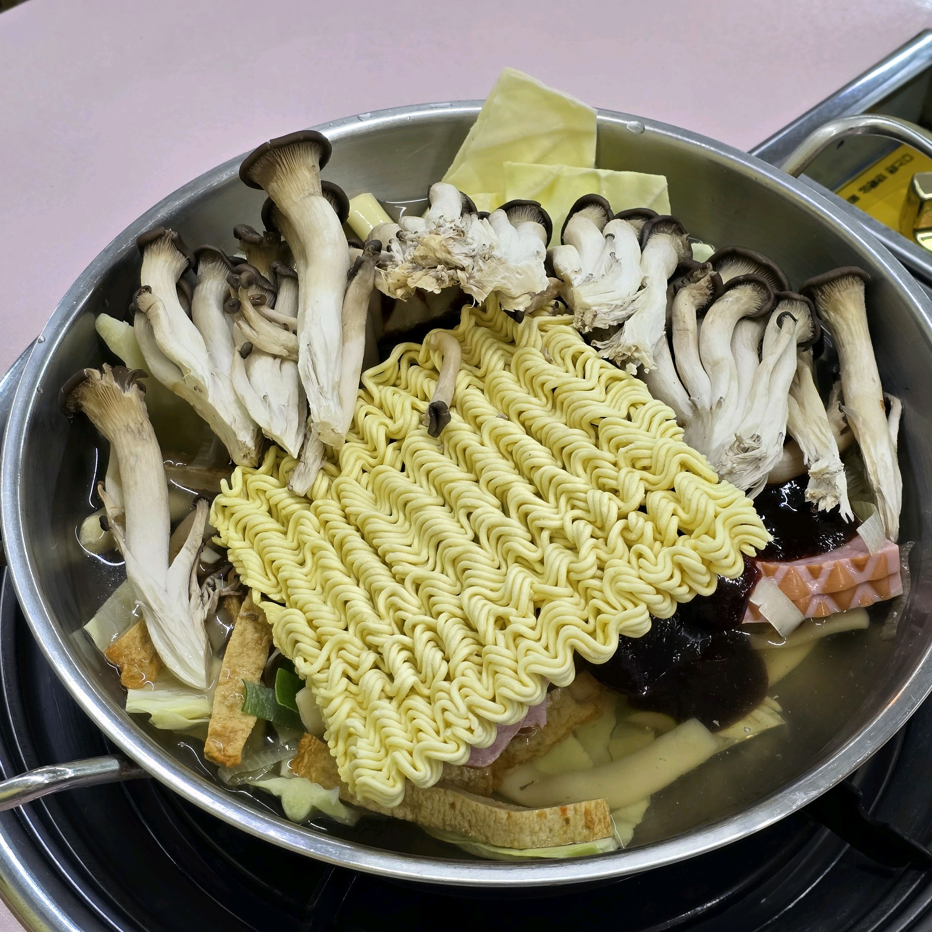 버섯 추가하면 맛있어용 - 대전 맛집 화목한우리집
