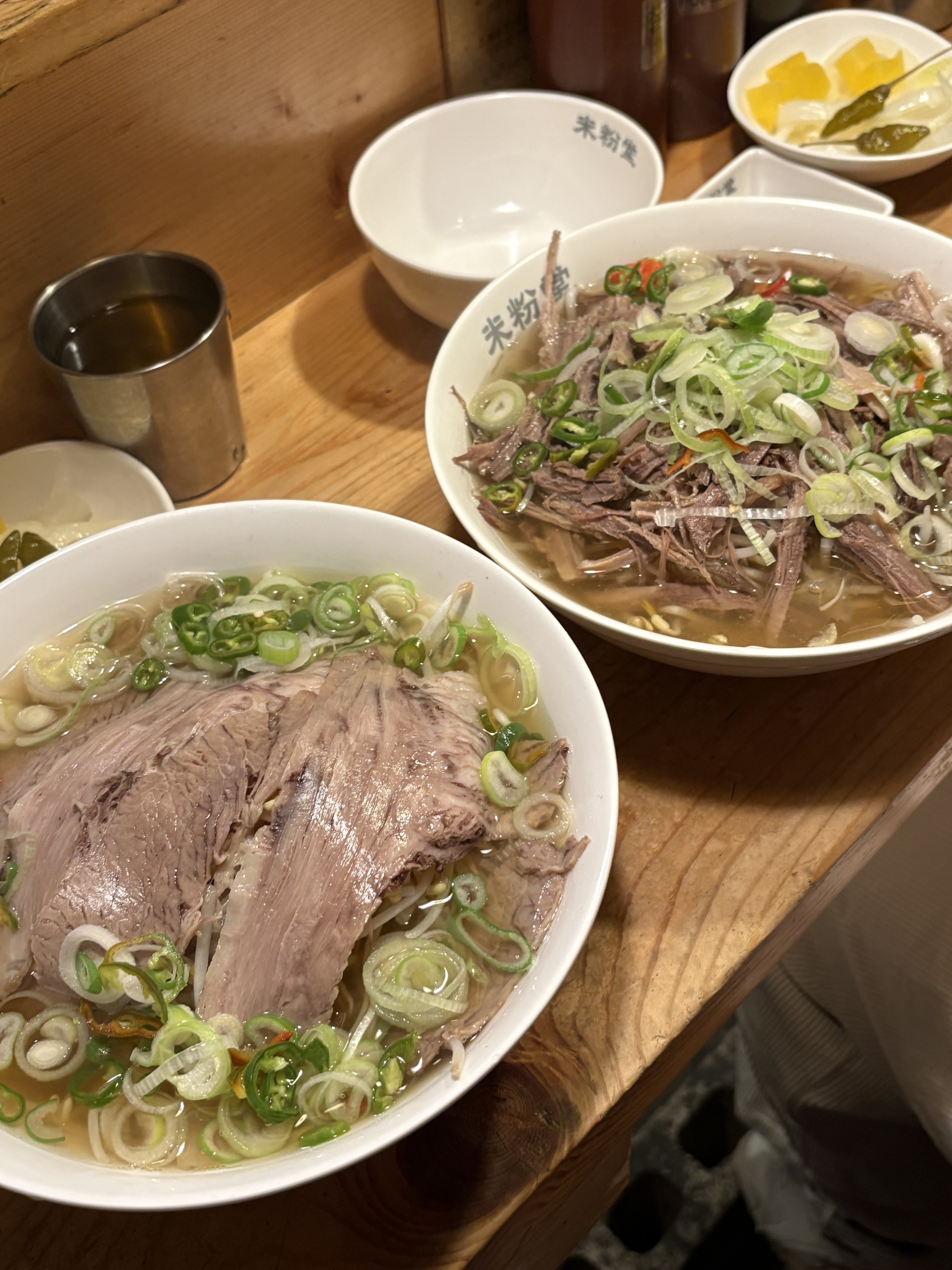 🔹주문 메뉴: 차돌박이 쌀국수, 양지쌀국수 - 홍대입구역 맛집 미분당 홍대점
