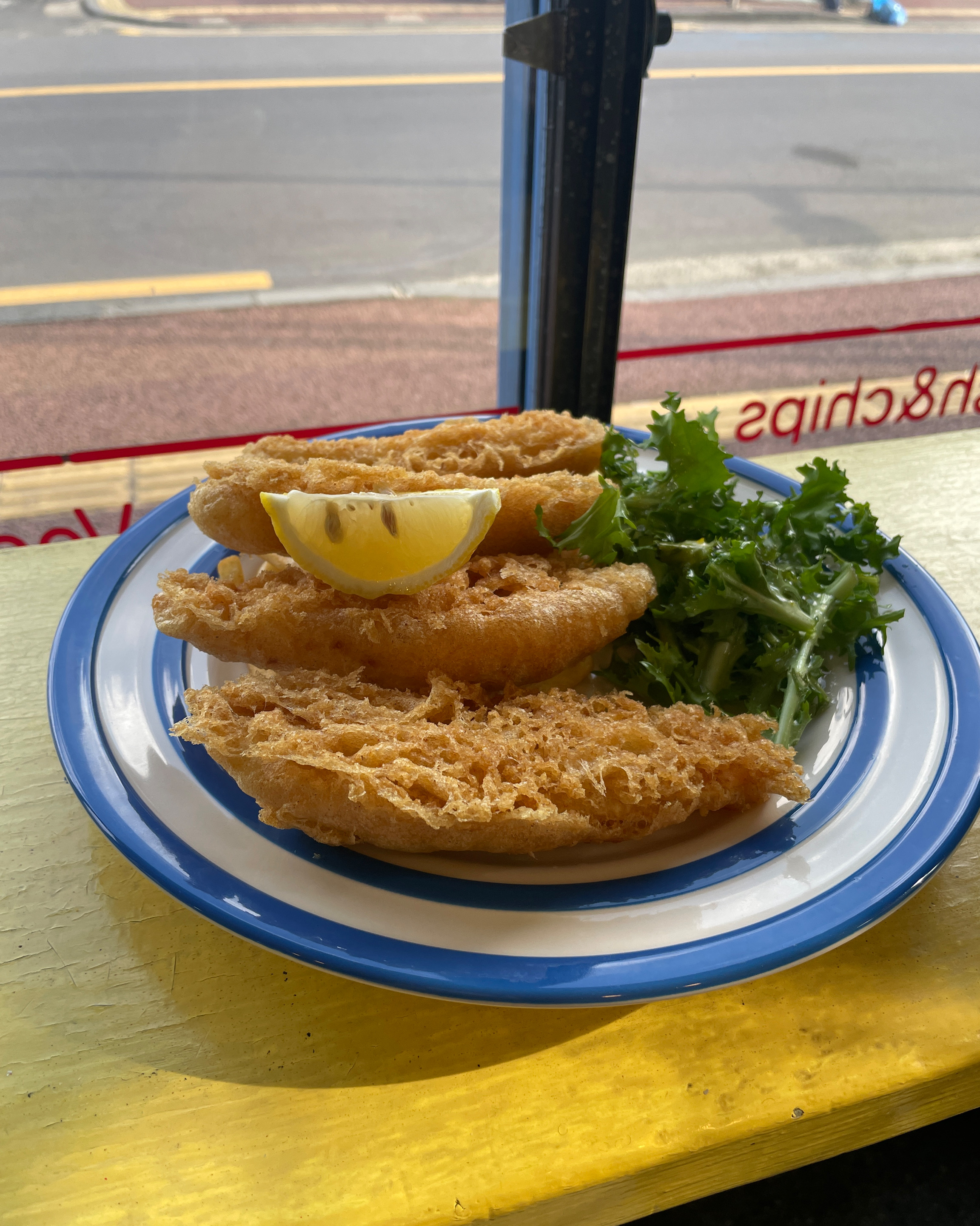 너무 맛있어요 어떻게 셀러드가지 맛있지 - 제주 맛집 WORLD CLASS FISH&CHIPS