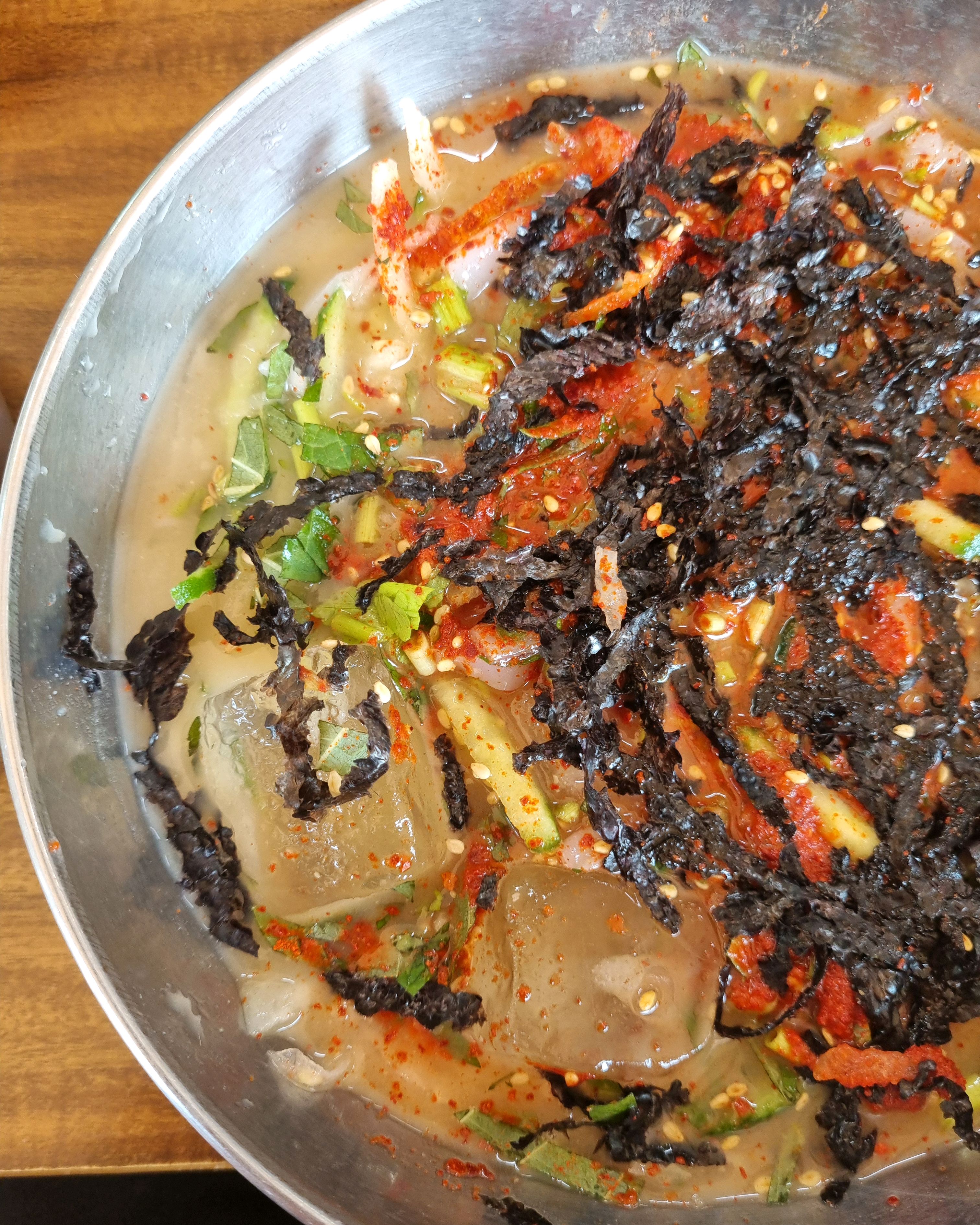 된장베이스물회 - 제주 맛집 공천포식당