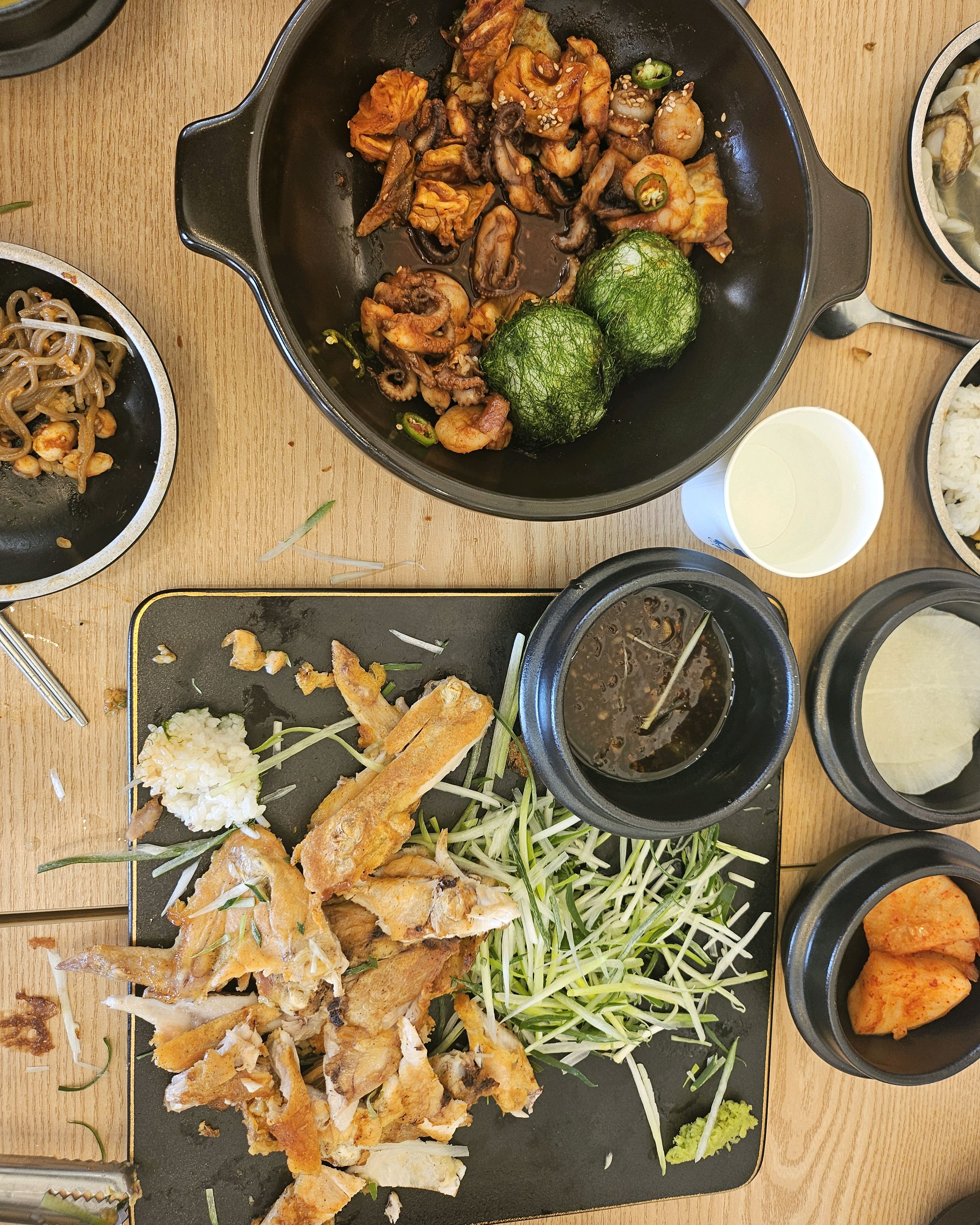 바닷가 구경 후 들렸어요~ 메뉴조합이 좋아요~!! - 송정 맛집 아라산장 송정본점