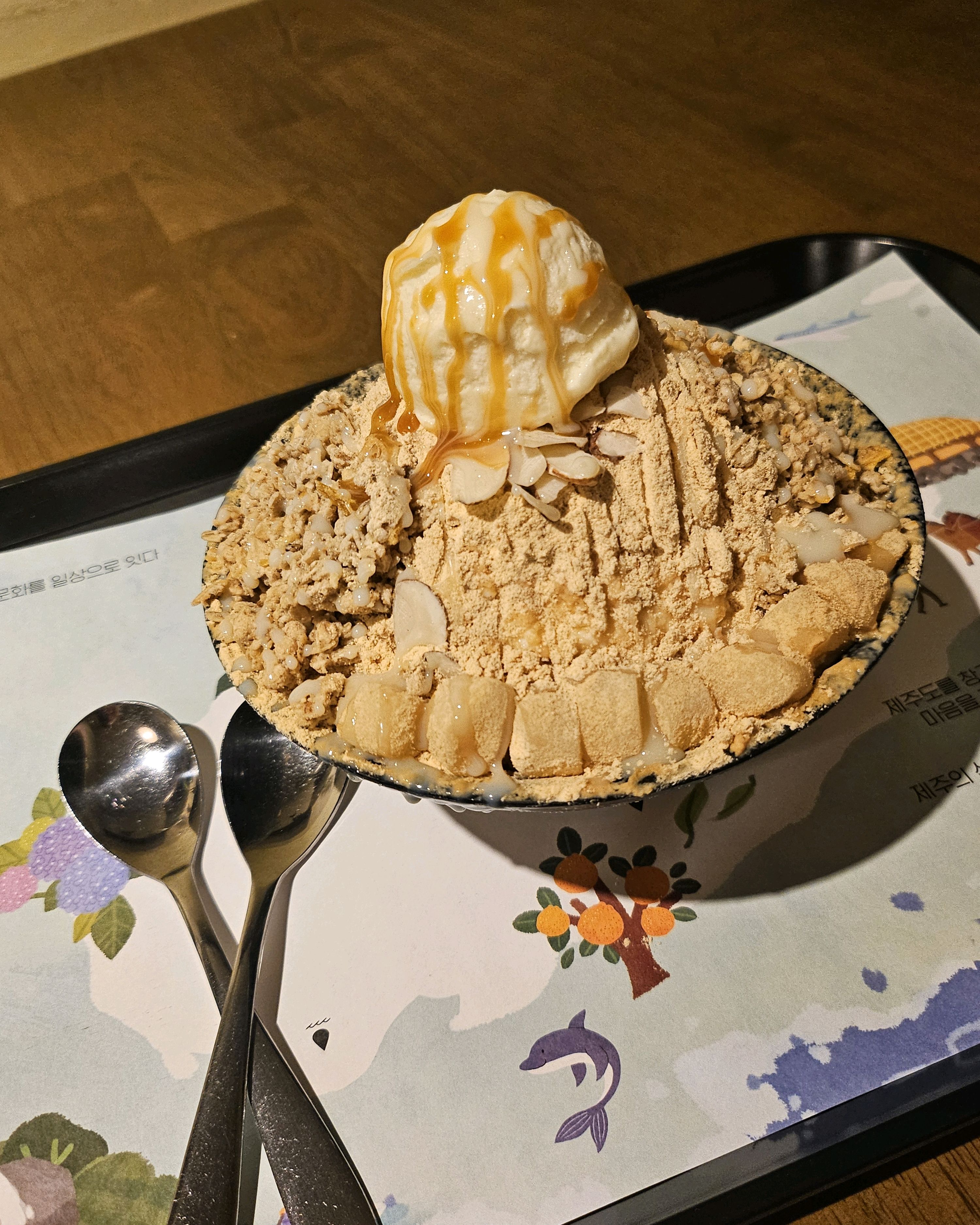 시그니처인 설심당빙수를 시켰어요! - 제주 맛집 제주설심당 본점