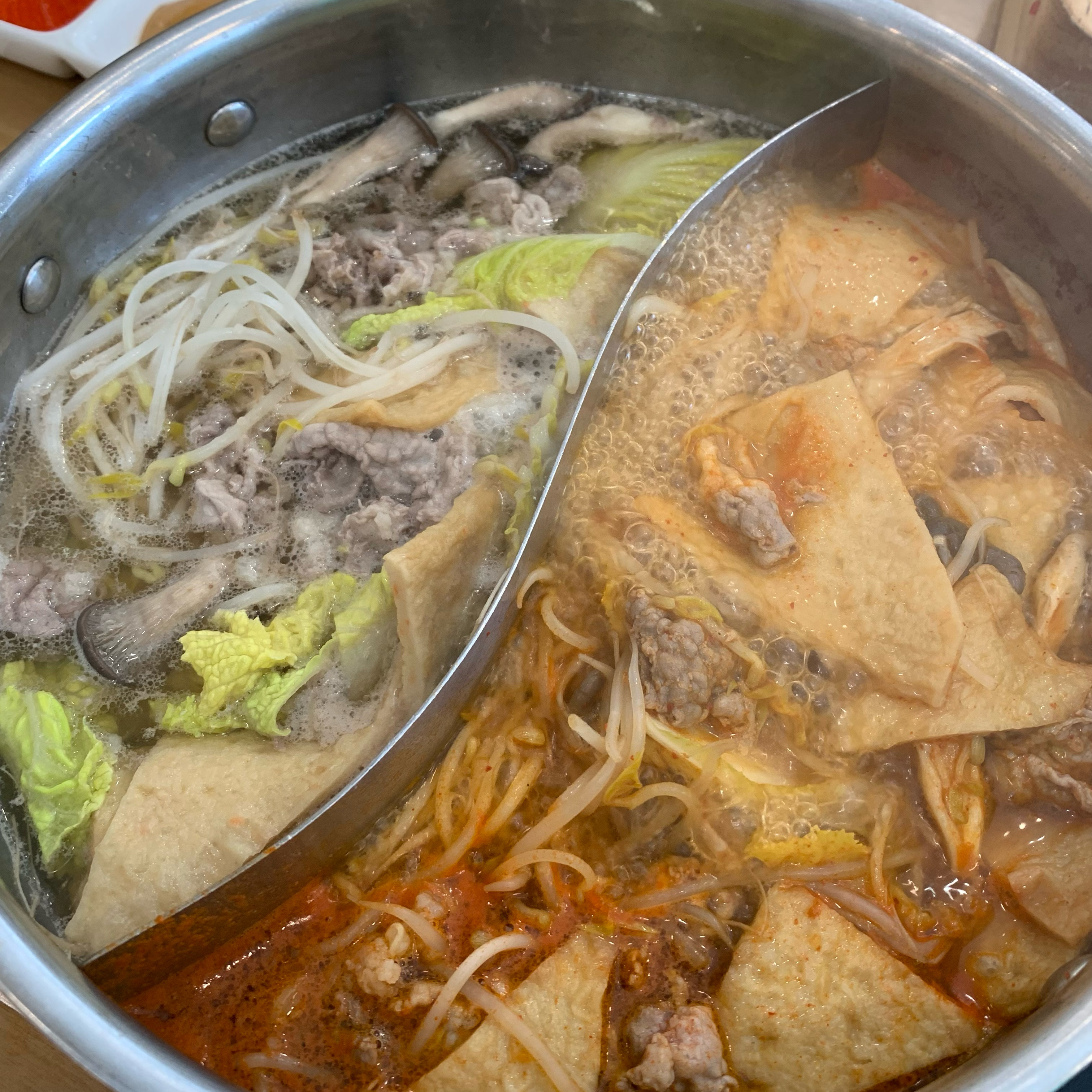 아이들데리고는 처음 방문. - 천안 불당동 맛집 샤브올데이 천안불당점