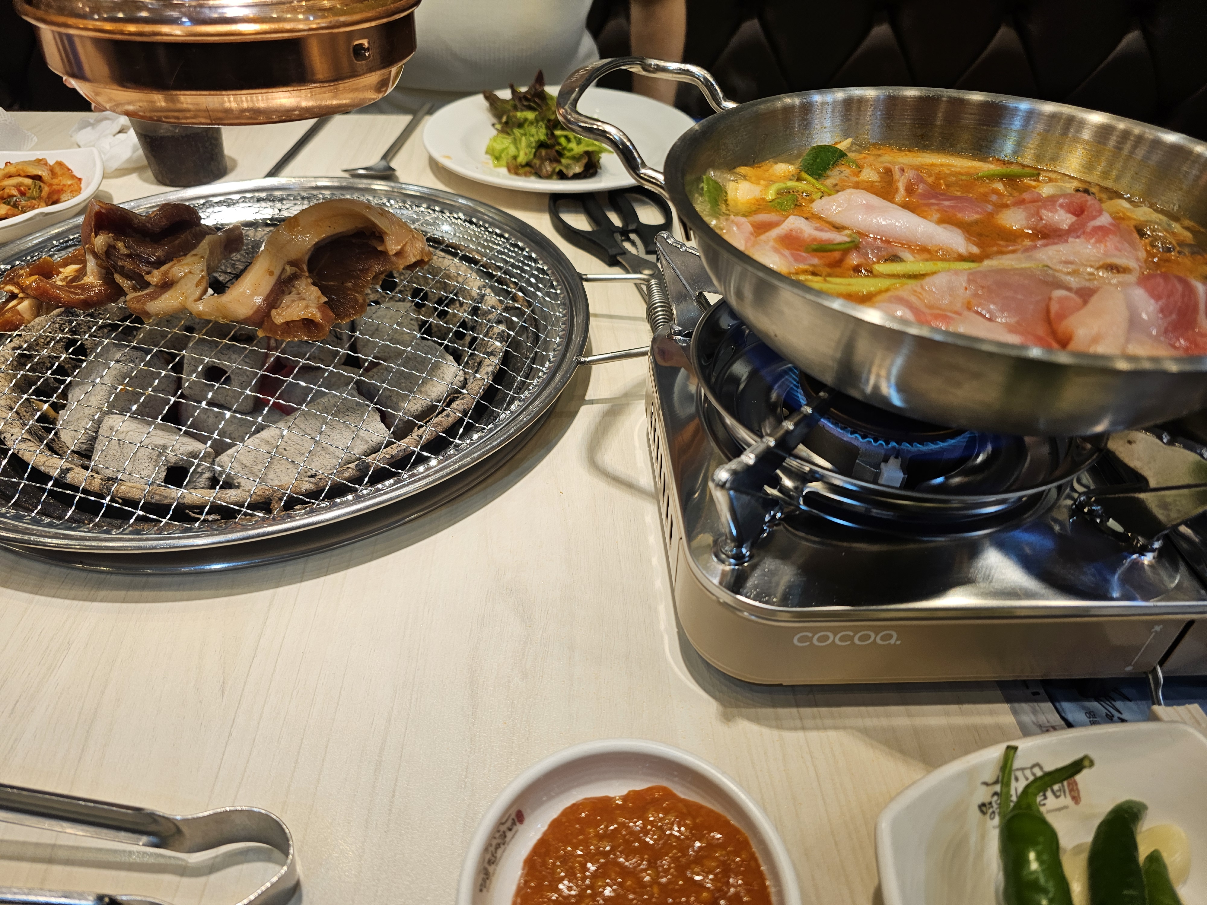 신메뉴 얼큰버섯샤브샤브 먹으러 왔어요~ - 만수동 맛집 명륜진사갈비 인천만수점