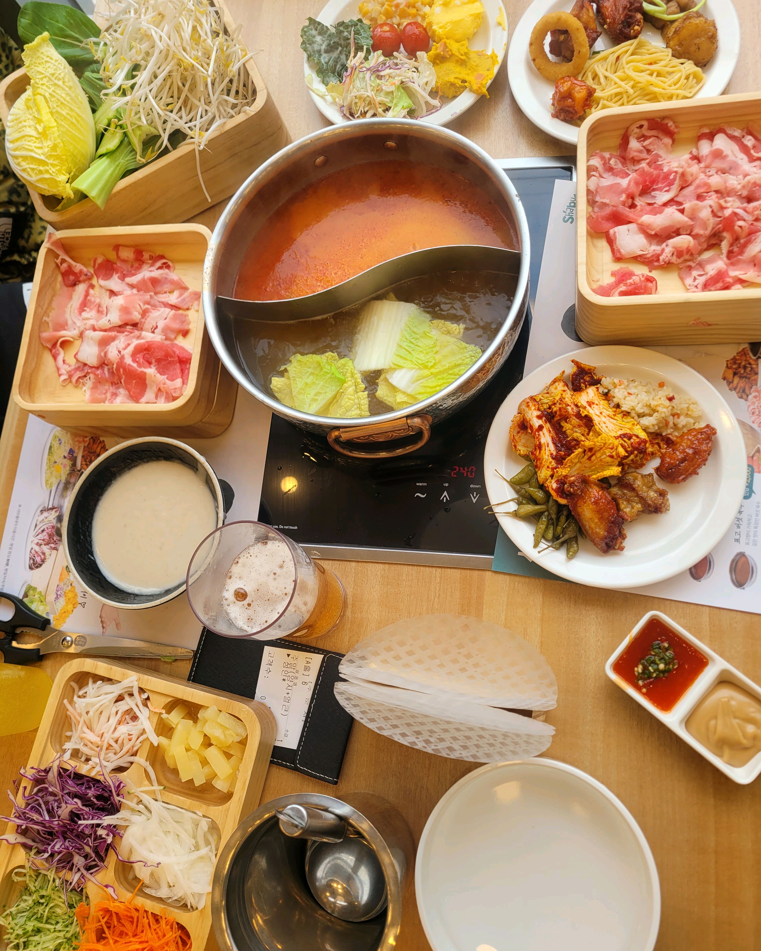 오랫만에 배부르게 잘 먹었네요~ - 대구 상인동 맛집 샤브올데이 대구상인점