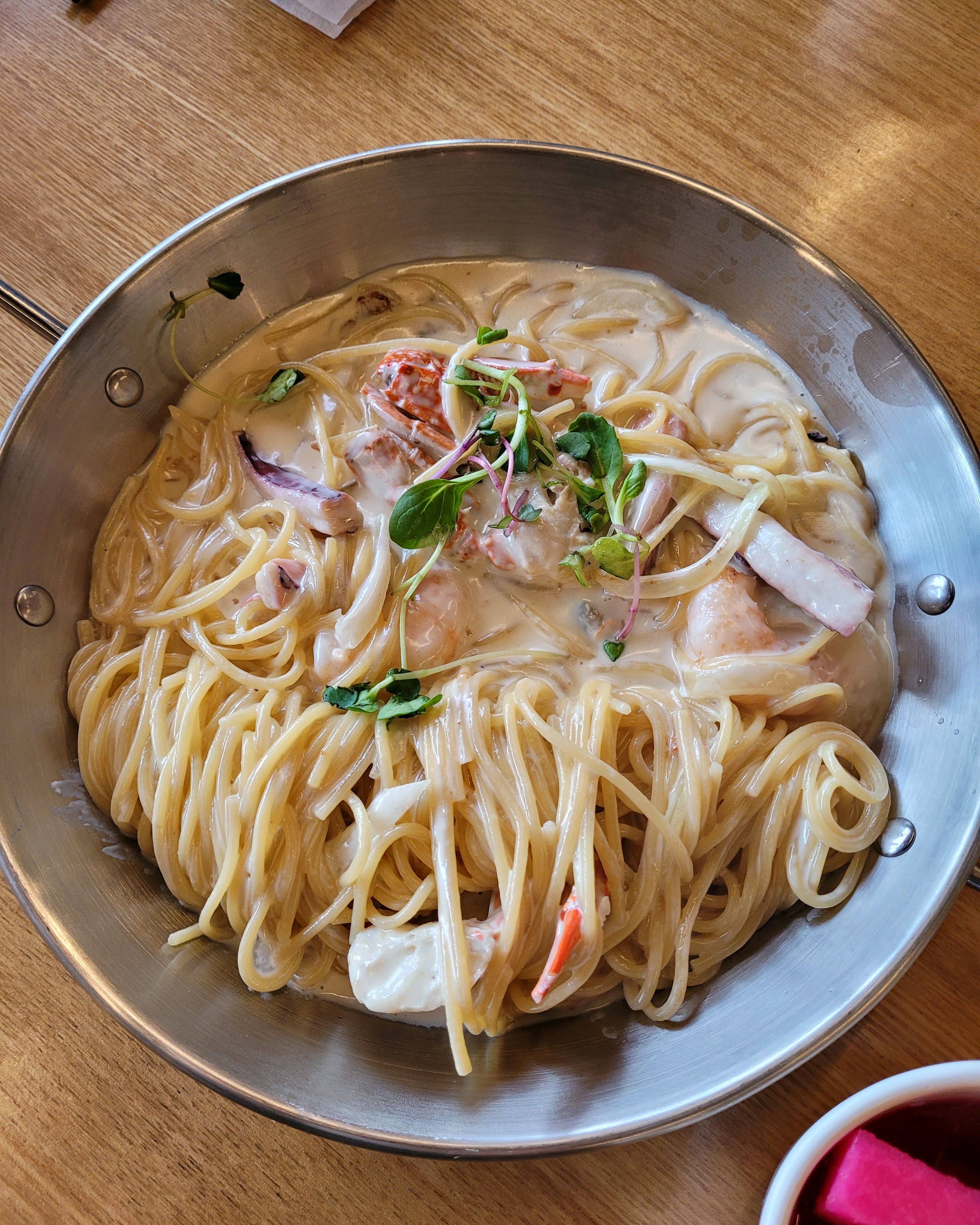 스파게티가 좀 뻑뻑 - 기흥 맛집 홍익돈까스 기흥점