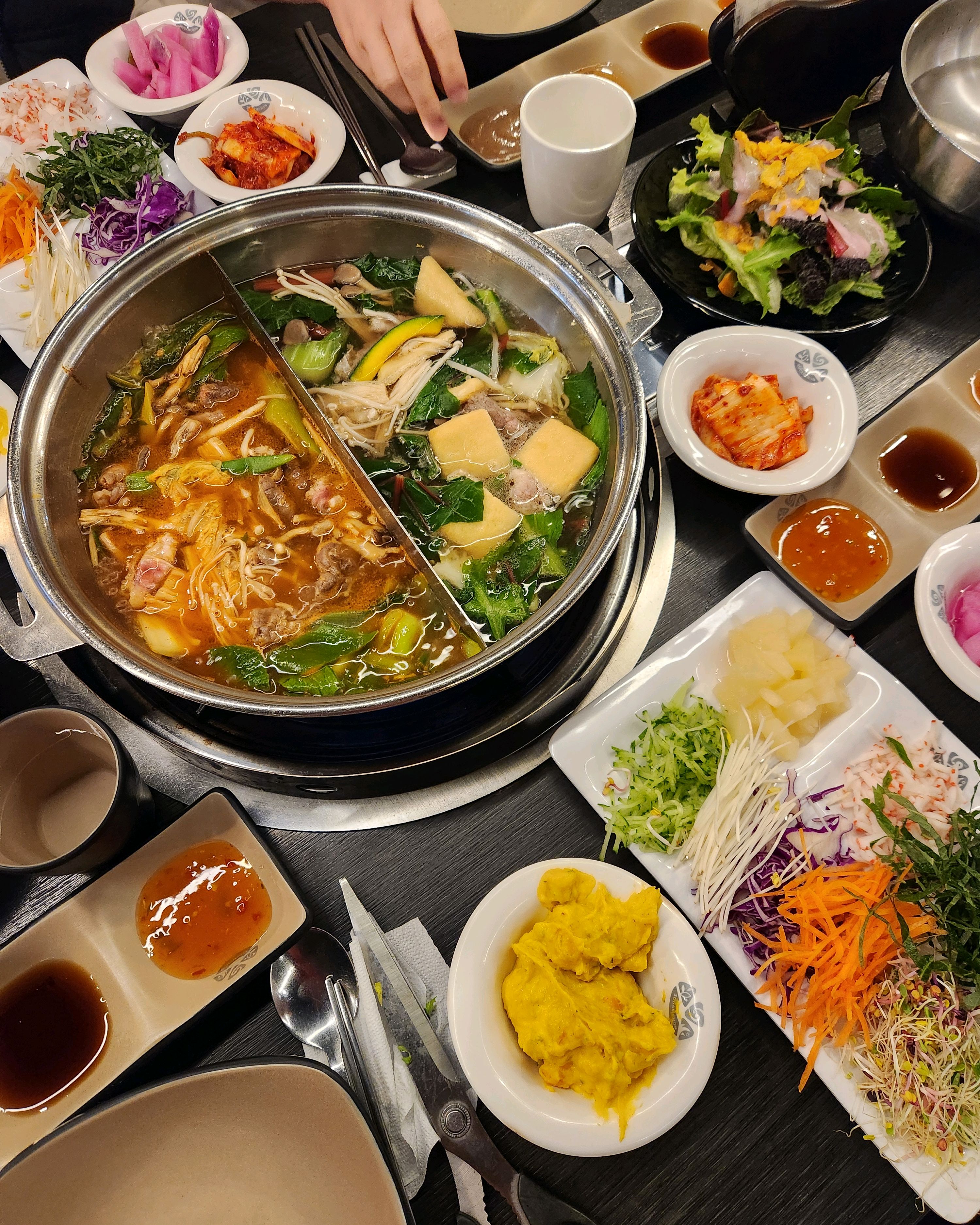 야채와 고기를 먹을수 있는 샤브샤브. - 노원역 맛집 소담촌 노원역점