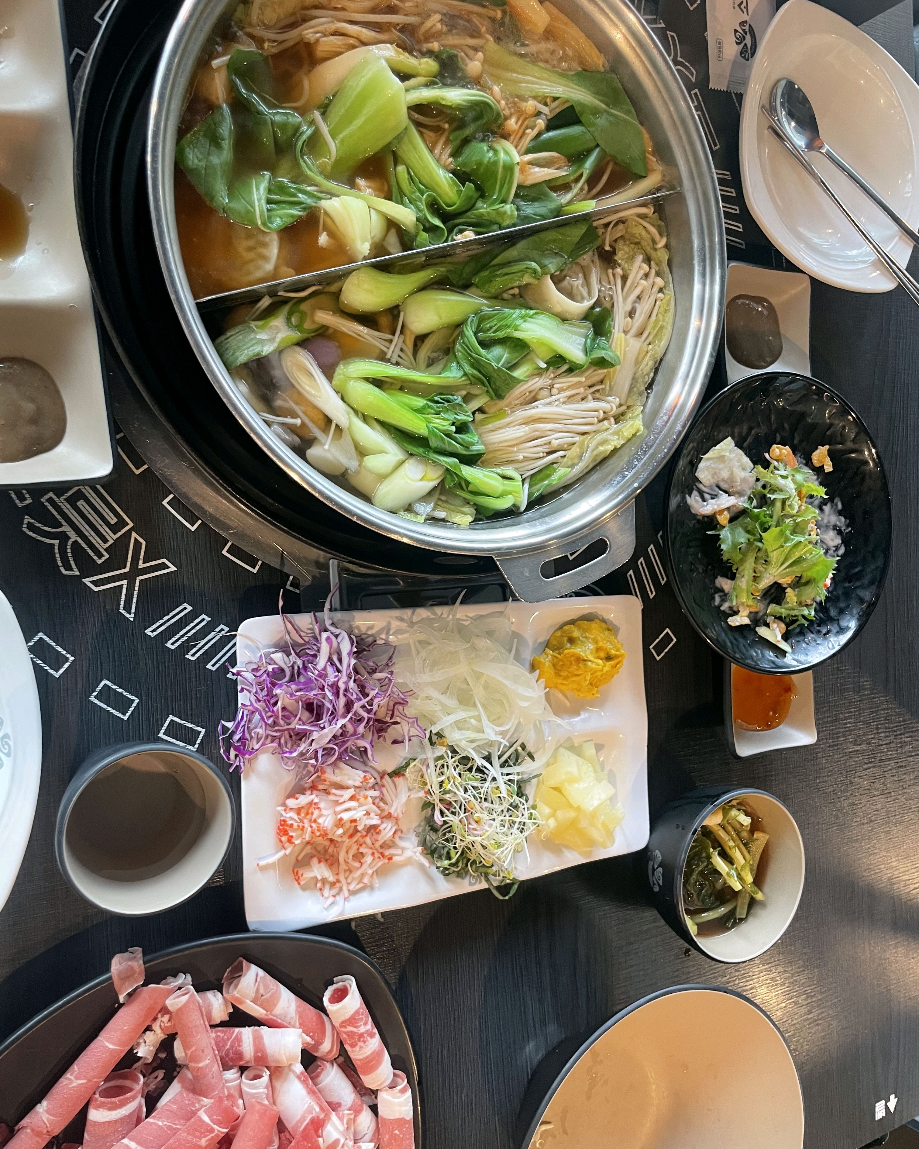 샤브샤브는 두가지맛-매운맛,순한맛 - 모래내시장 맛집 소담촌 인천모래내시장역점
