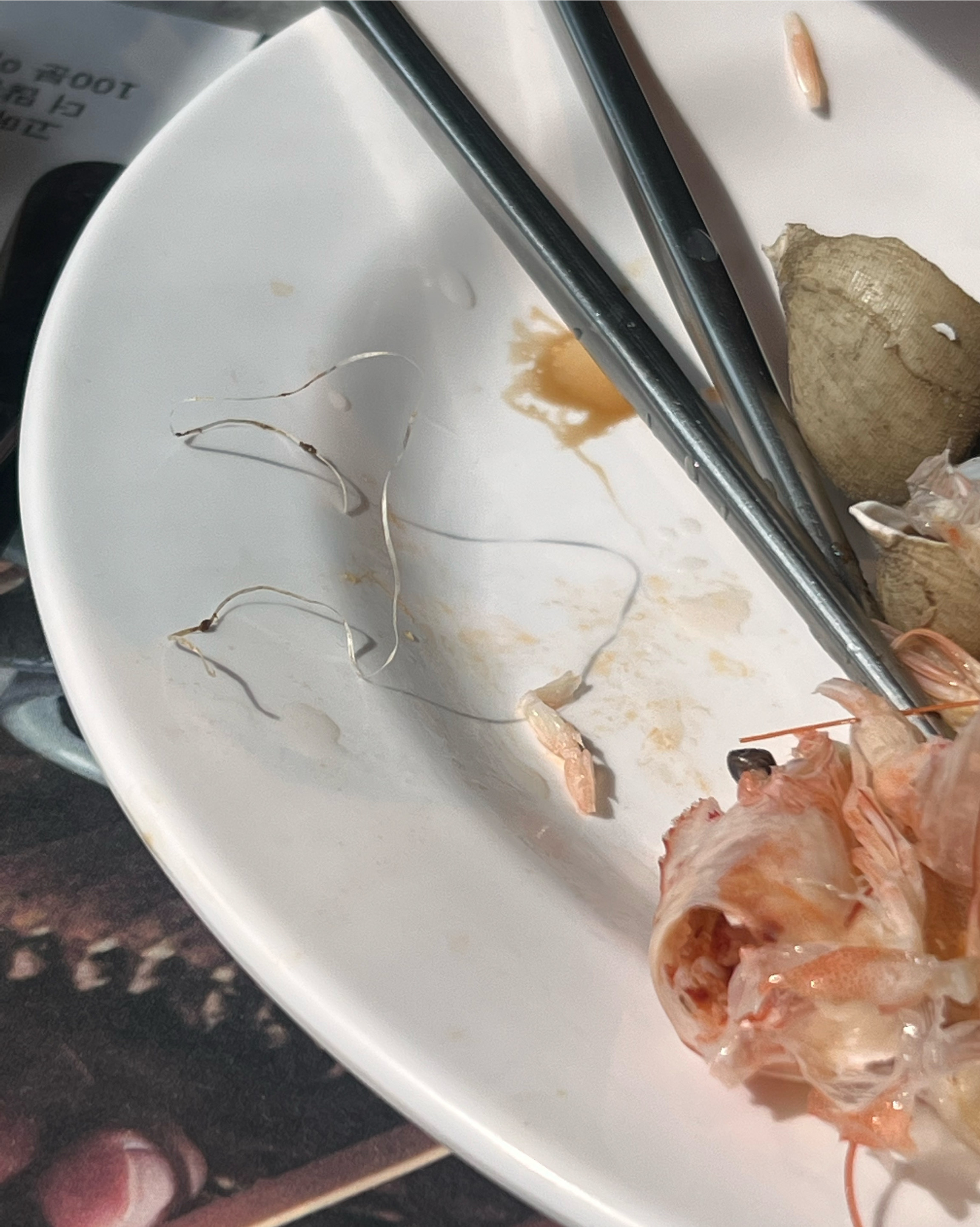 멍게 먹다가 이물질 나왔습니다. - 별내 맛집 고메스퀘어 별내점
