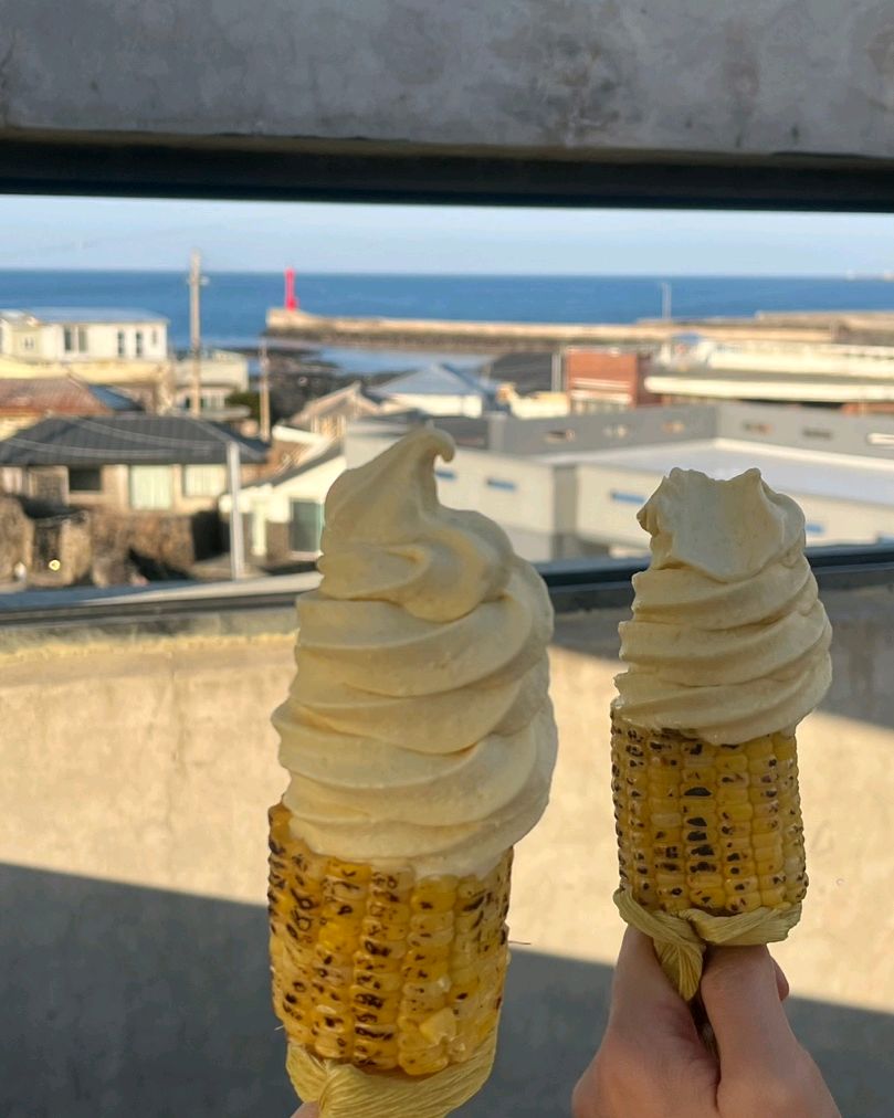 리얼 초당옥수수  아이스크림 . - 제주 맛집 점점
