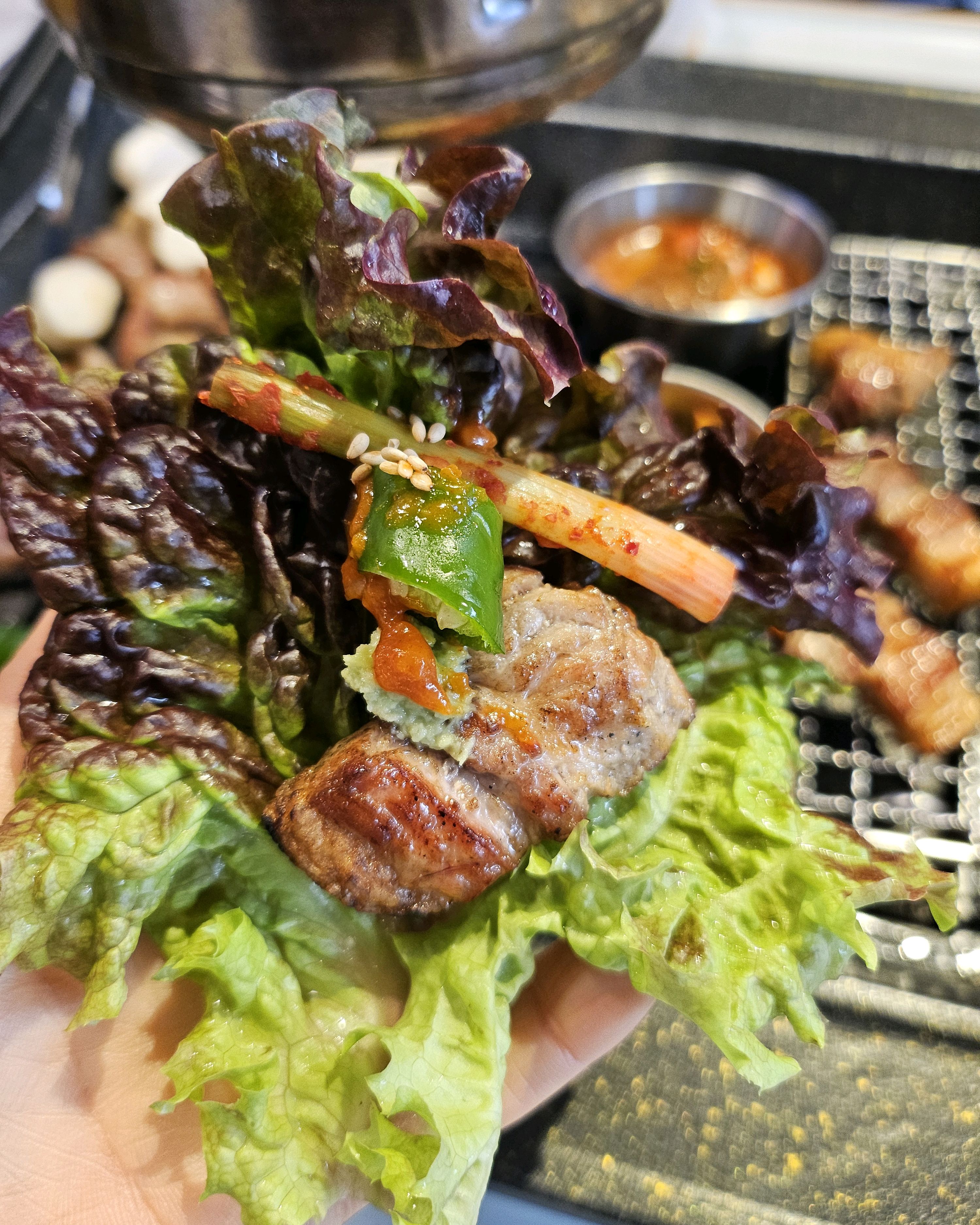 고기 퀄리티 좋고 반찬 하나하나 다 맛있어요 ㅎ - 용인 맛집 목돈72 용인기흥구청점