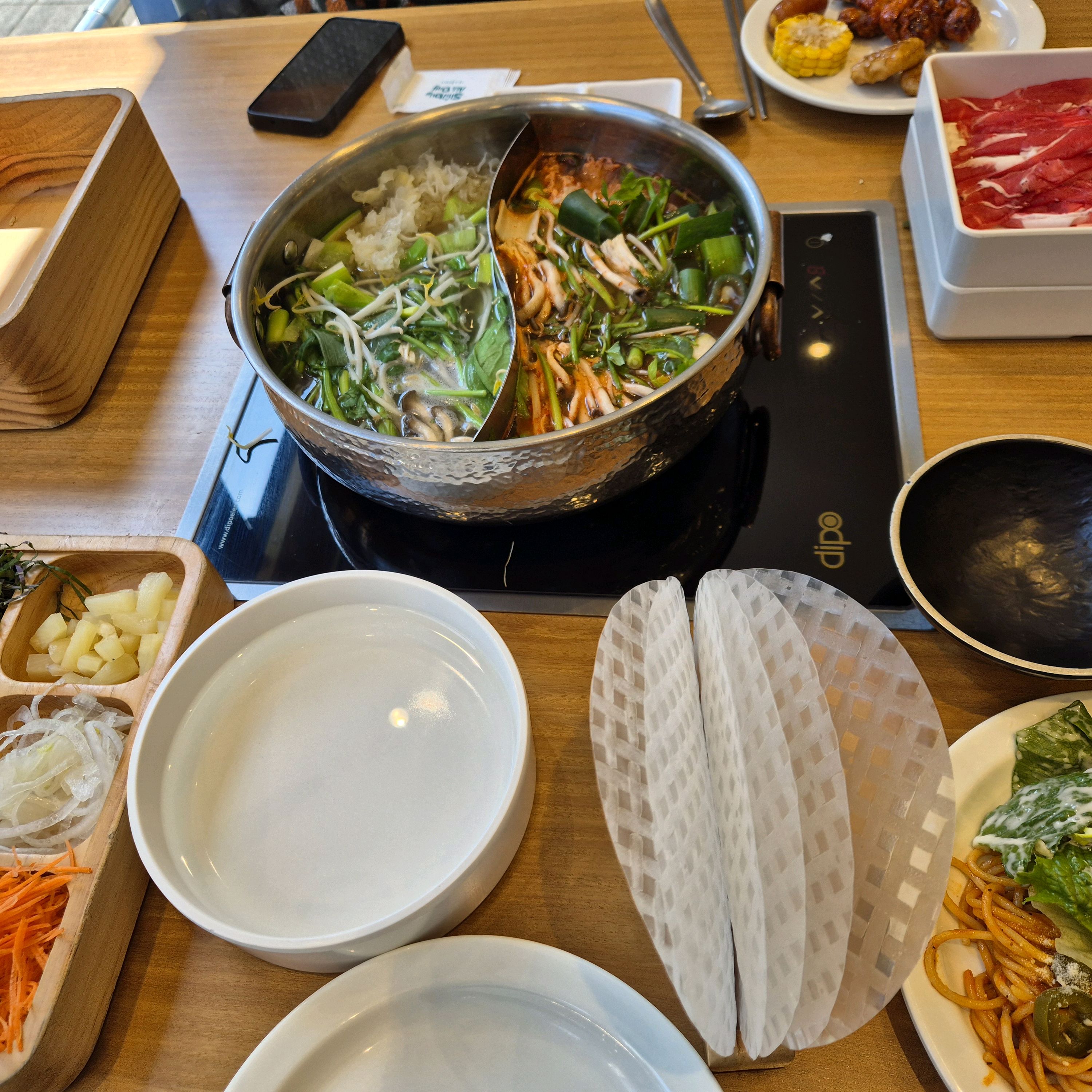 줌마렐라보고 예약후 방문했습니다. - 창원 가음동 맛집 샤브올데이 창원성산점