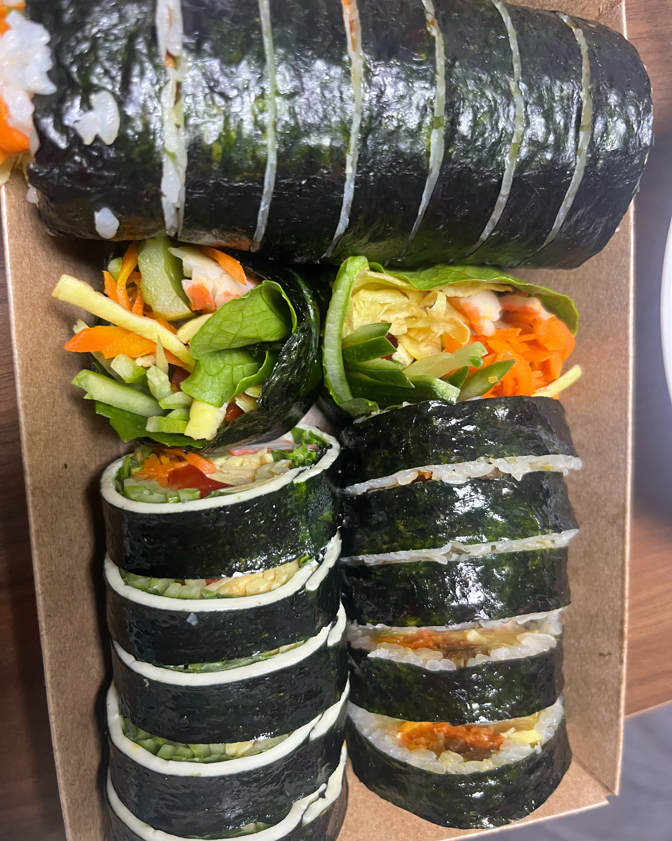 특이한 김밥도 많고 종류도 다양해요. - 불당동 맛집 후하게김밥