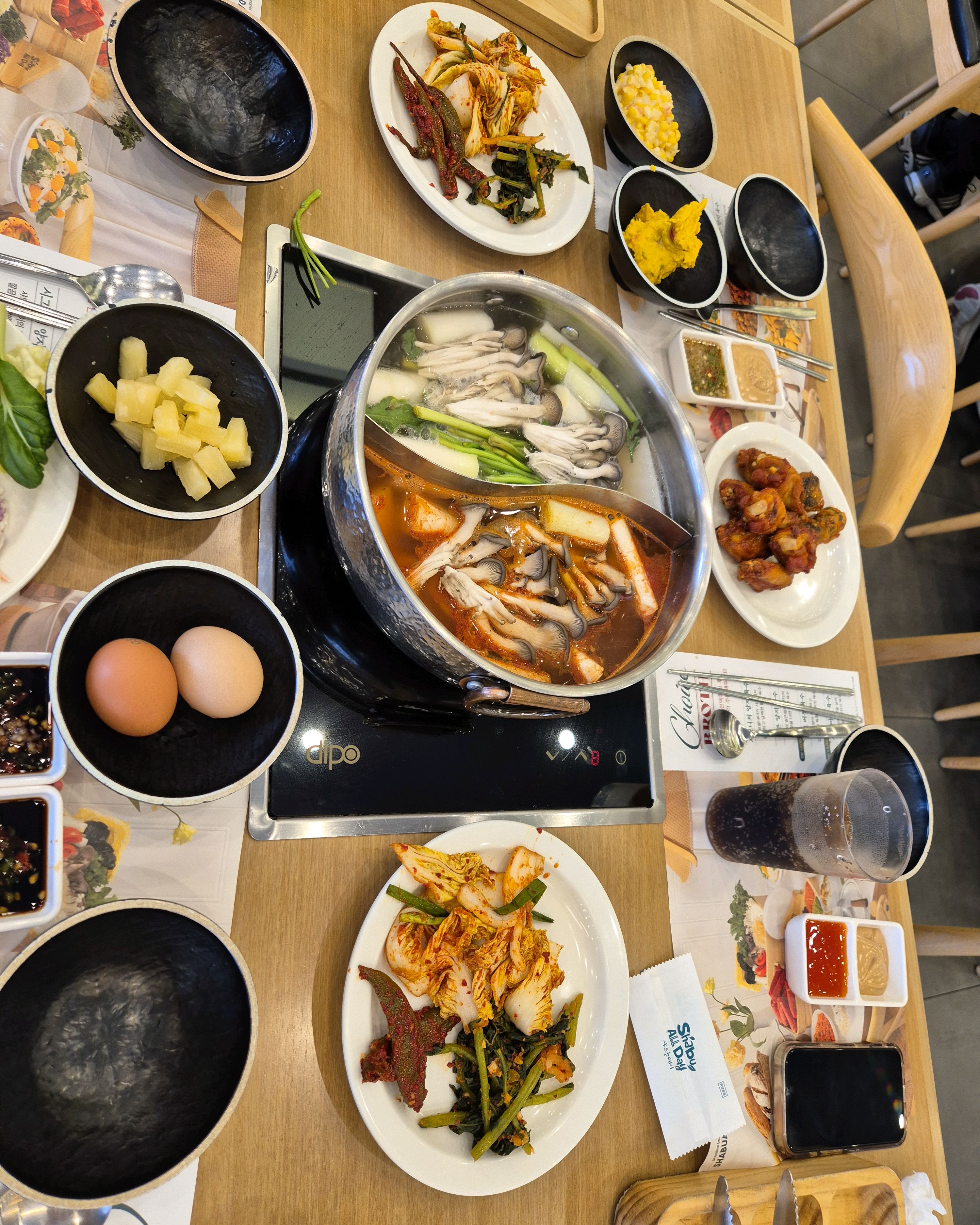 11시반 사람들이 없어 깜짝 - 별내 맛집 샤브올데이 별내신도시점