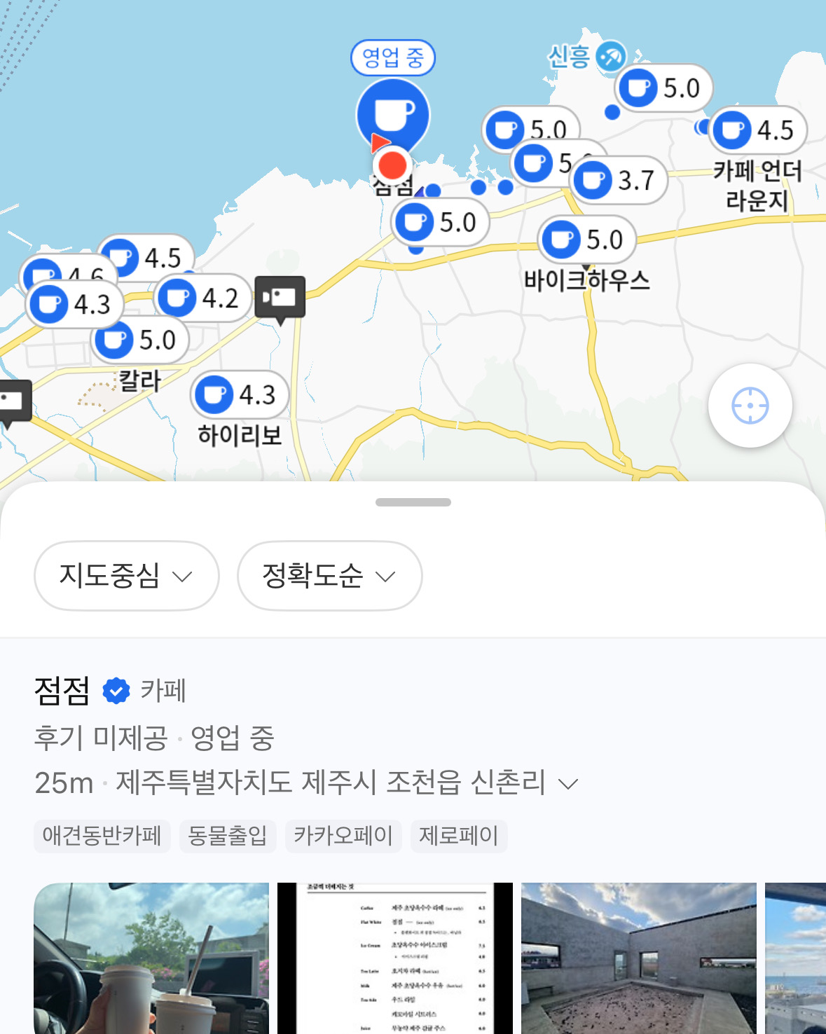 애견동반 되는 카페라고 해서 가려고 시청에서 차타고 외도에서 남자친구ㅜ데리고 점점 카페 조